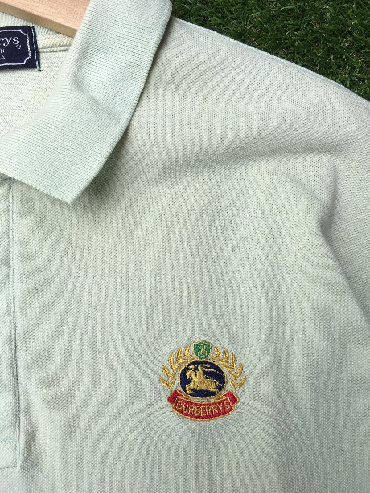 Burberry Vintage 90s Burberry Polo Shirt Size US M / EU 48-50 / 2 - 7 Thumbnail