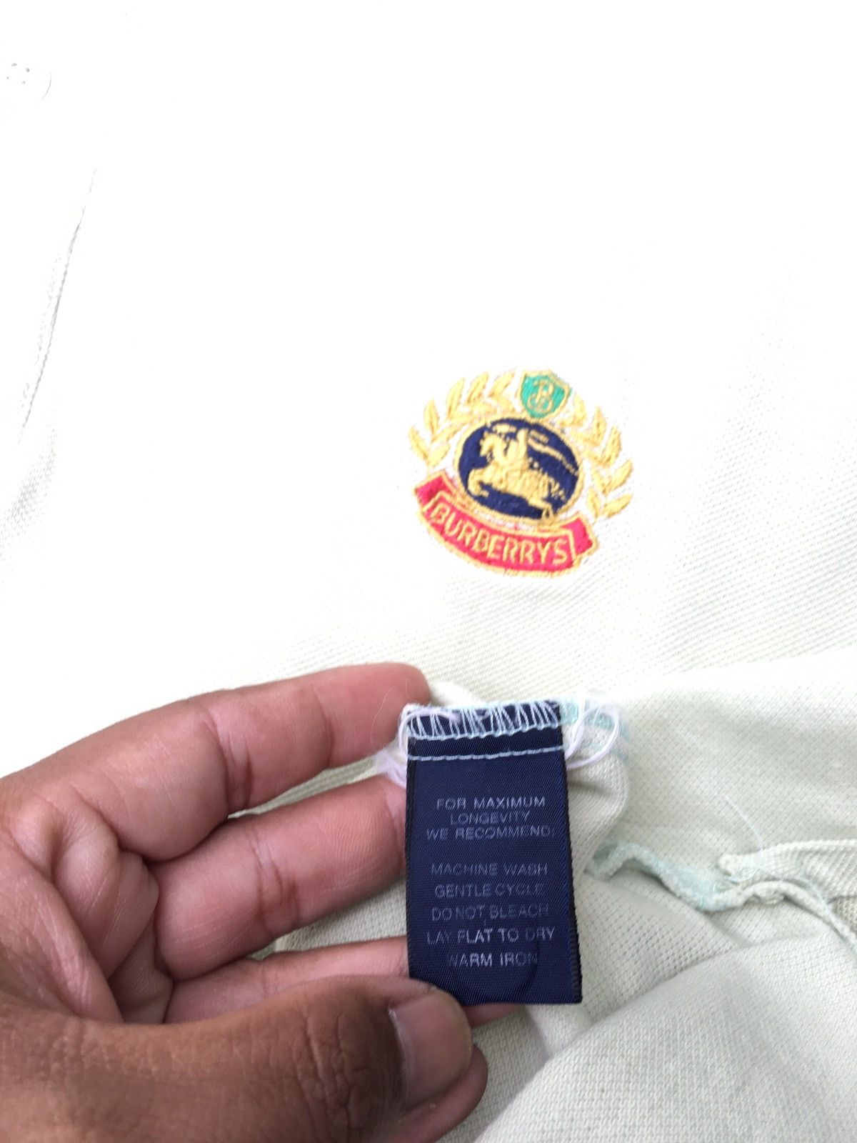 Burberry Vintage 90s Burberry Polo Shirt Size US M / EU 48-50 / 2 - 10 Thumbnail