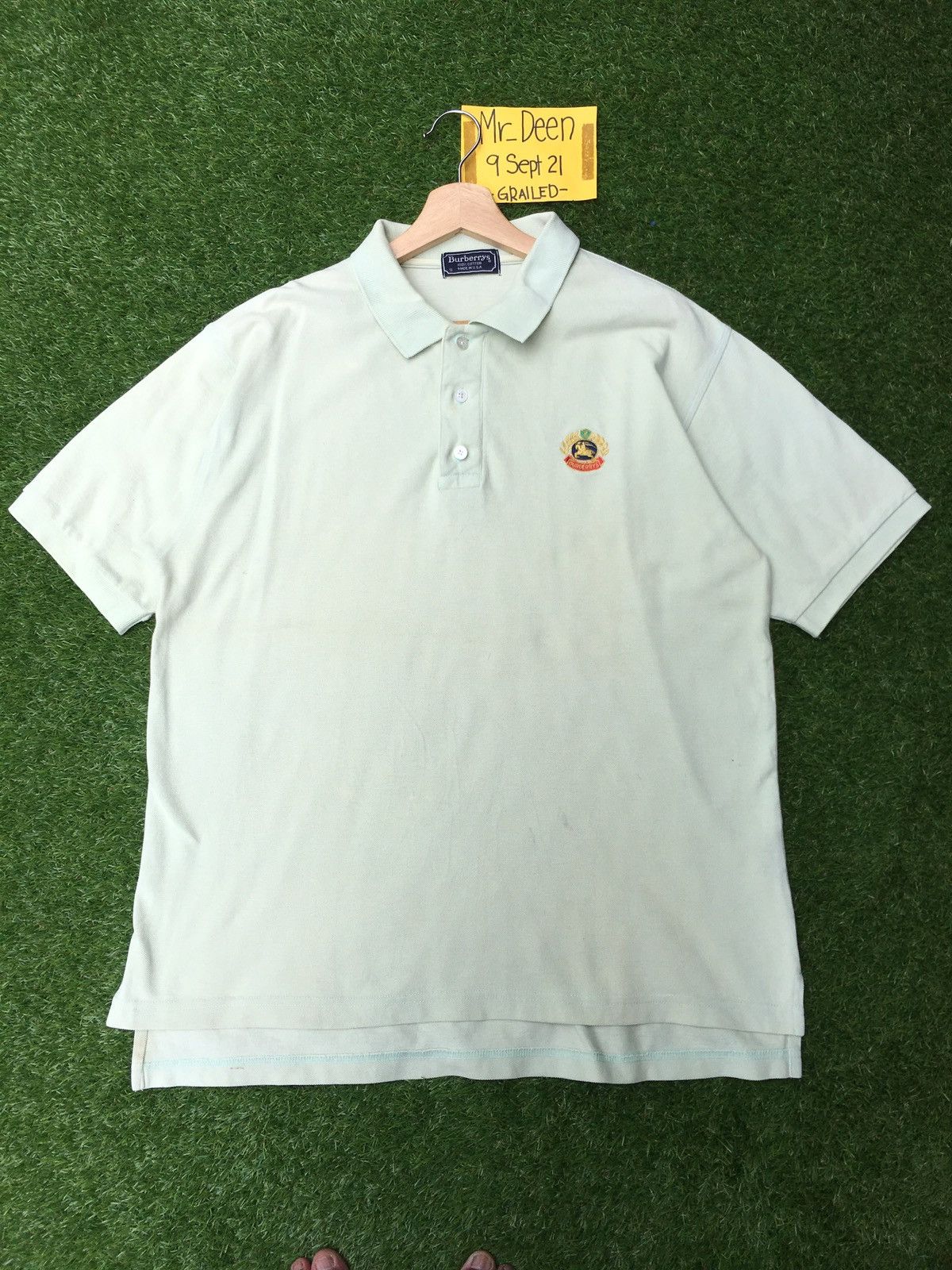 Burberry Vintage 90s Burberry Polo Shirt Size US M / EU 48-50 / 2 - 2 Thumbnail