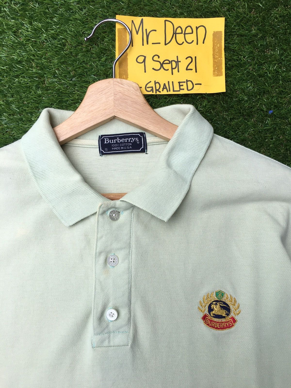 Burberry Vintage 90s Burberry Polo Shirt Size US M / EU 48-50 / 2 - 1 Thumbnail