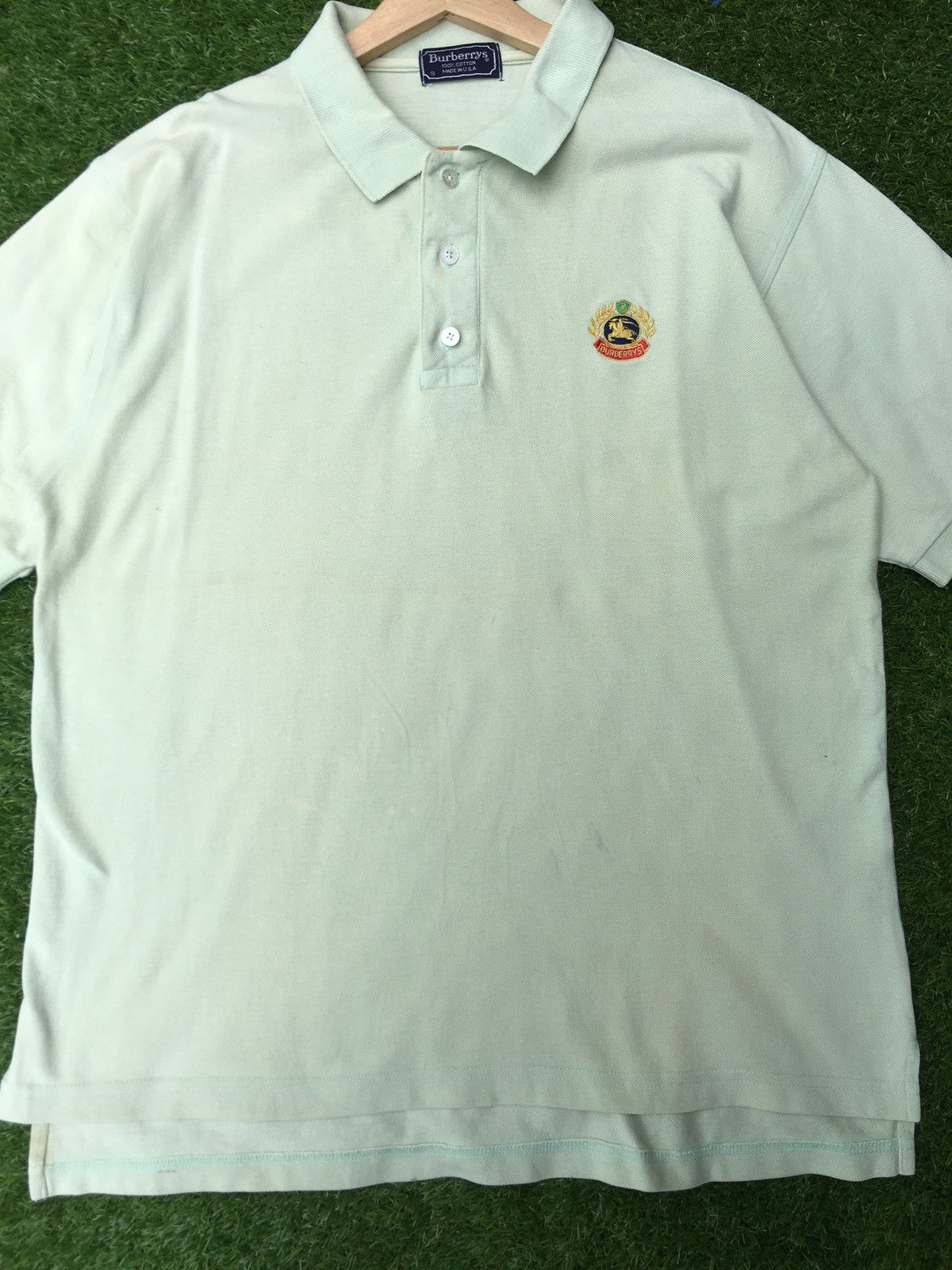Burberry Vintage 90s Burberry Polo Shirt Size US M / EU 48-50 / 2 - 5 Thumbnail
