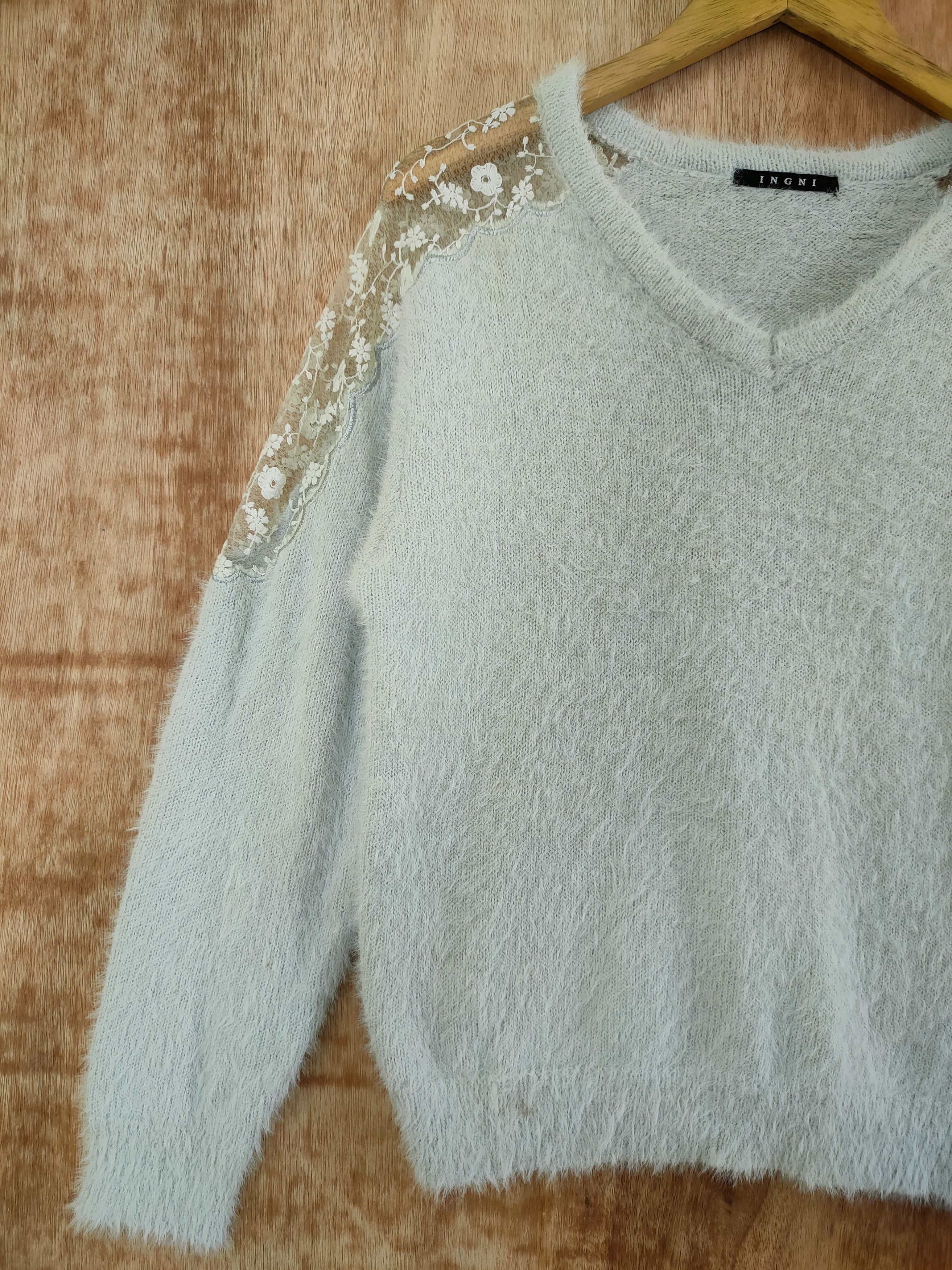 Homespun Knitwear D Igni shag shaggy mohair fur knitwear japan art #46-484 Size US S / EU 44-46 / 1 - 2 Thumbnail