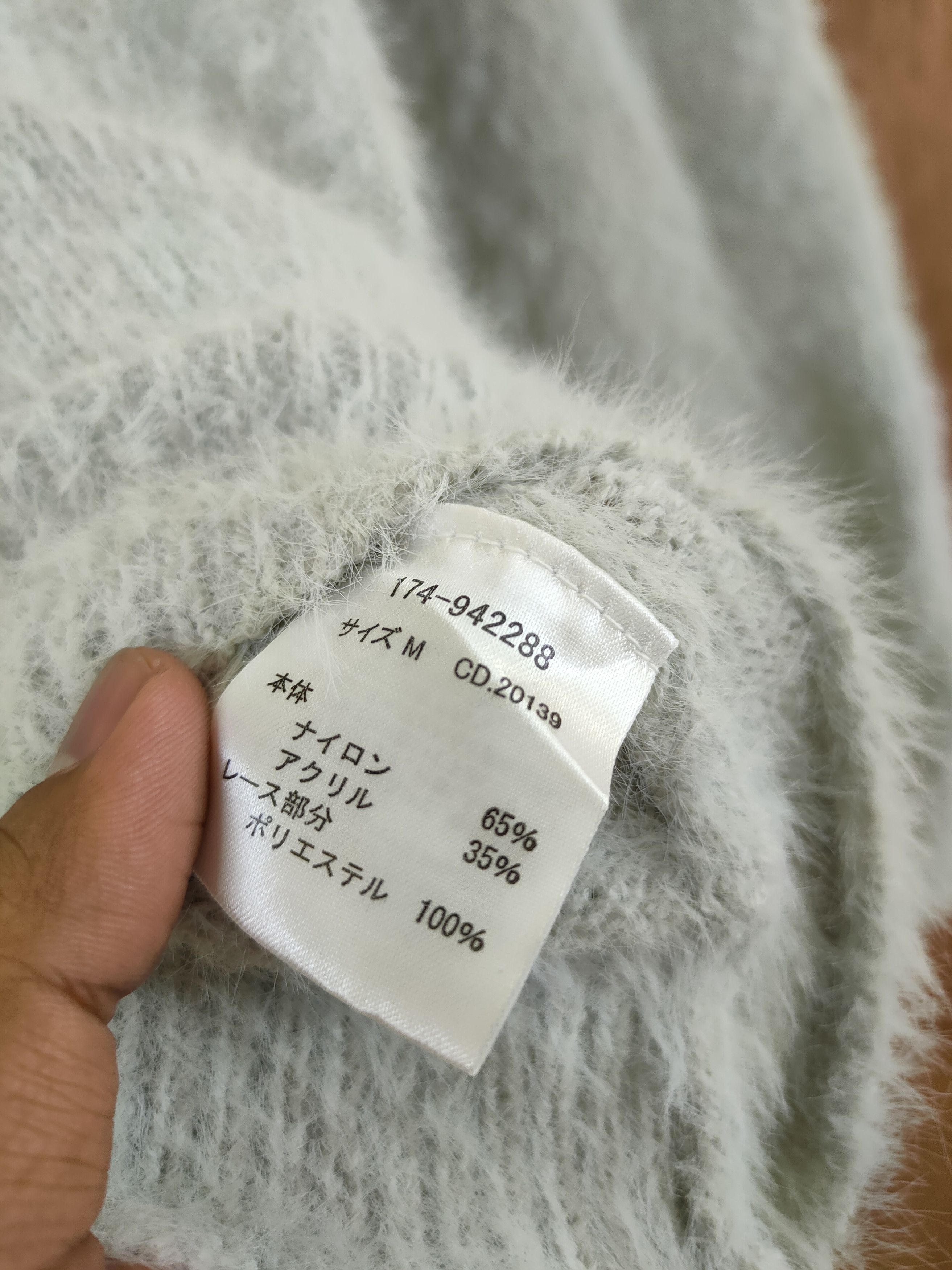 Homespun Knitwear D Igni shag shaggy mohair fur knitwear japan art #46-484 Size US S / EU 44-46 / 1 - 6 Thumbnail