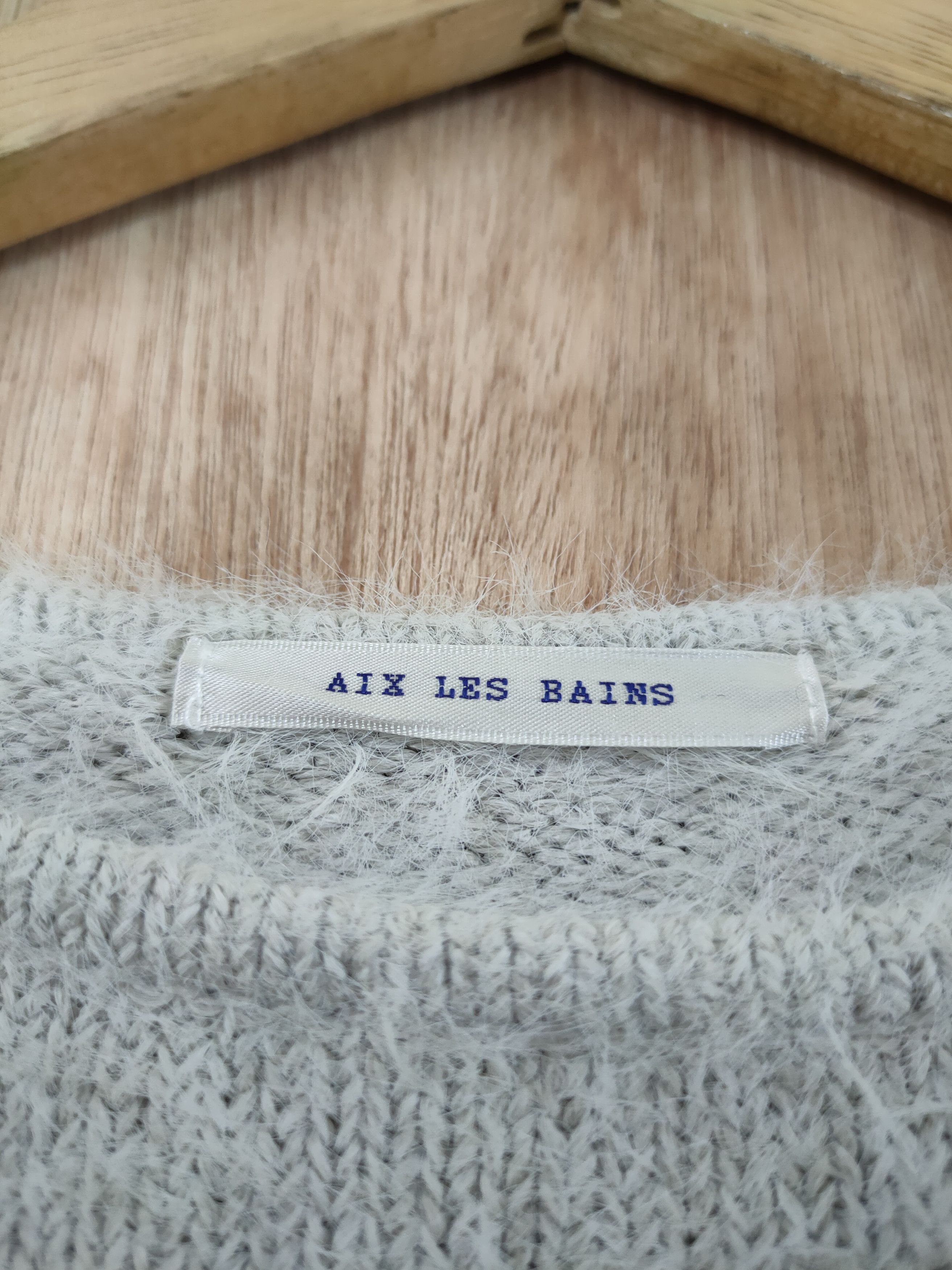 Japanese Brand DL Aix Les Bains mohair fur shag shaggy knitwear #46-491 Size US S / EU 44-46 / 1 - 4 Thumbnail