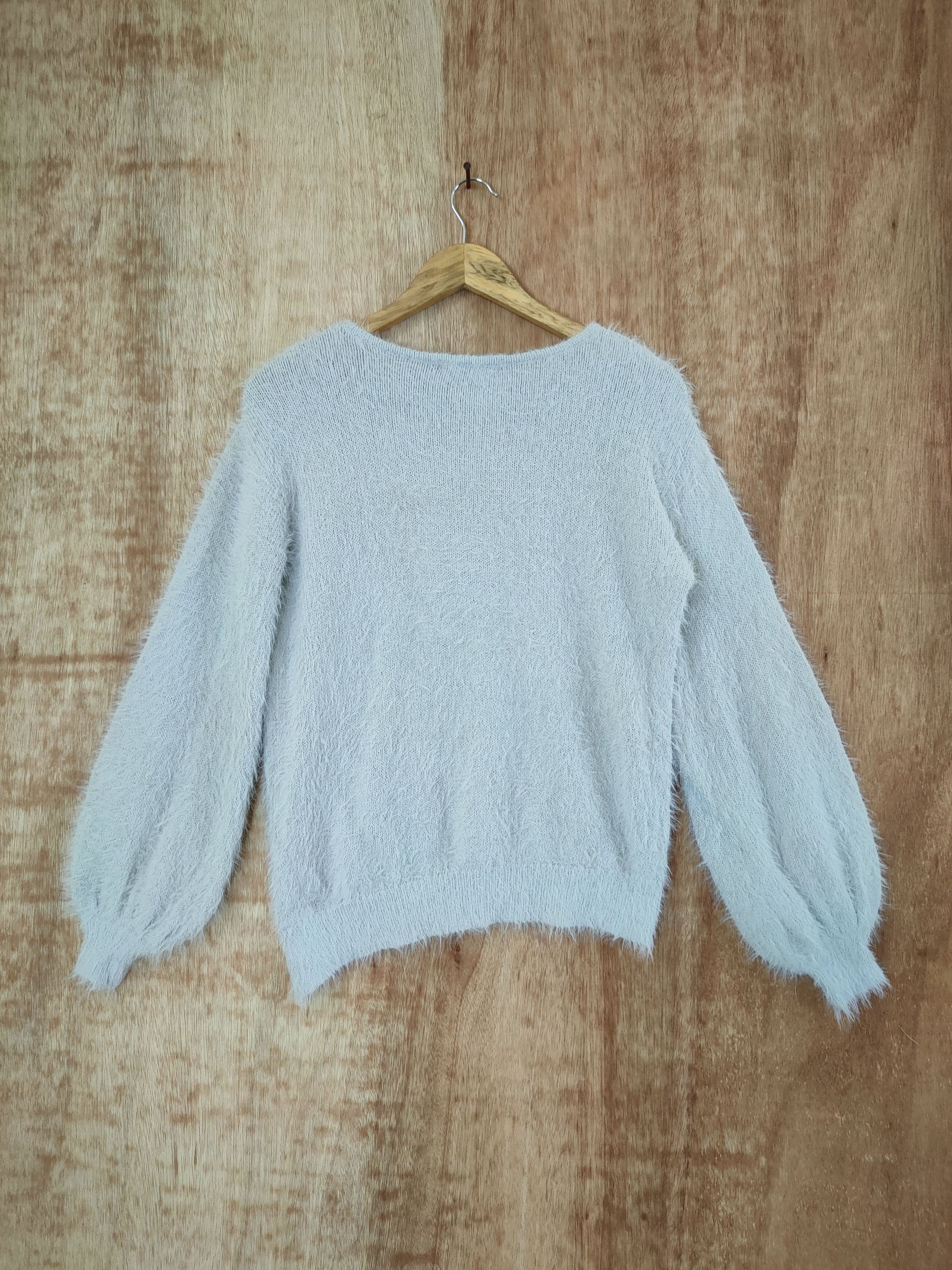 Japanese Brand DL Aix Les Bains mohair fur shag shaggy knitwear #46-491 Size US S / EU 44-46 / 1 - 8 Thumbnail