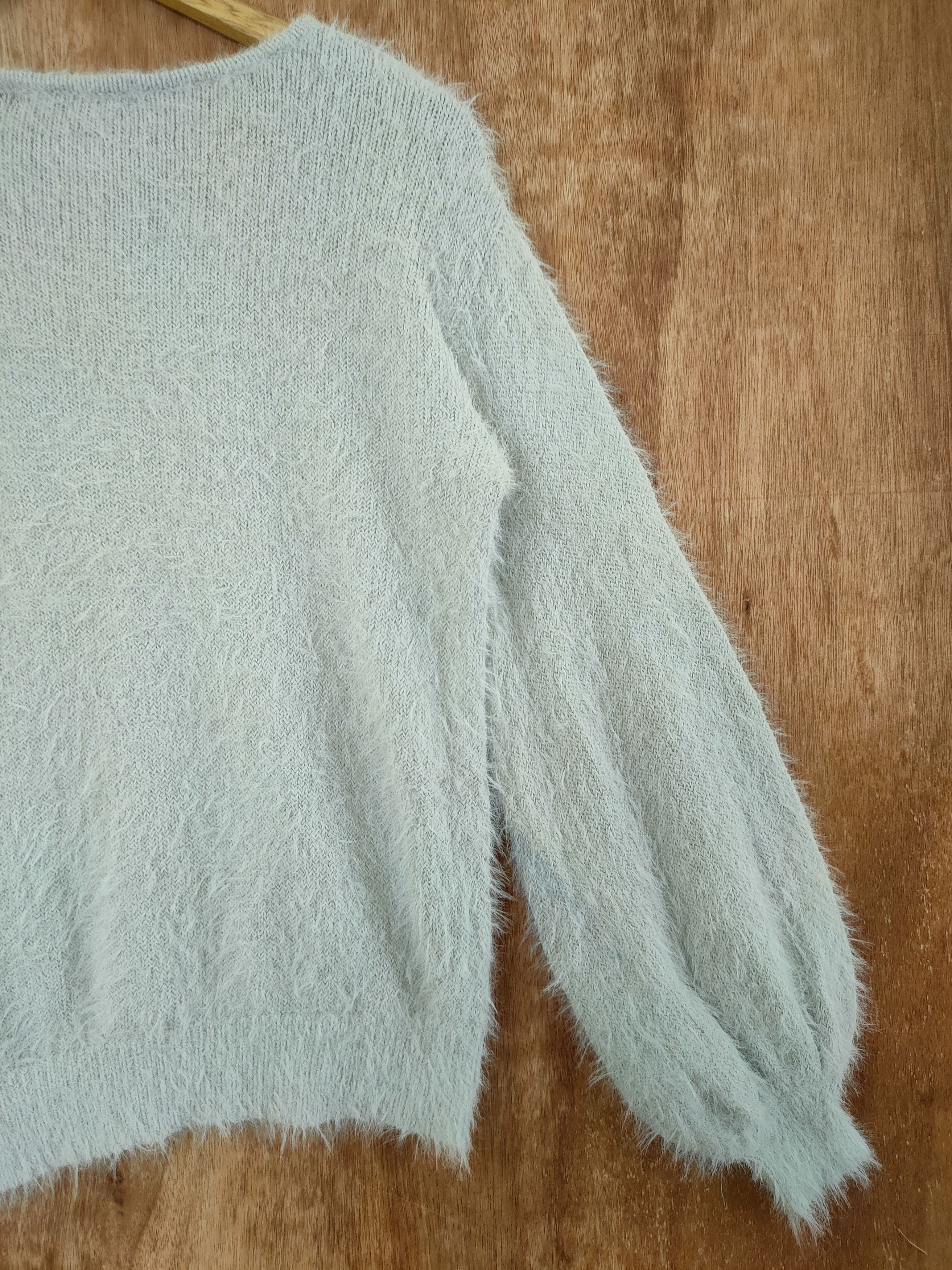 Japanese Brand DL Aix Les Bains mohair fur shag shaggy knitwear #46-491 Size US S / EU 44-46 / 1 - 10 Thumbnail
