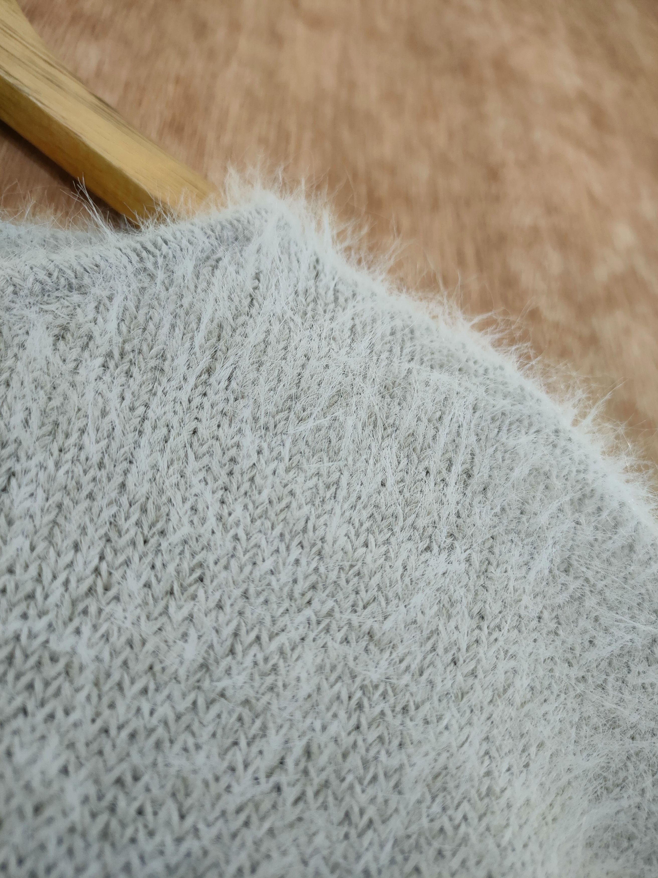Japanese Brand DL Aix Les Bains mohair fur shag shaggy knitwear #46-491 Size US S / EU 44-46 / 1 - 5 Thumbnail