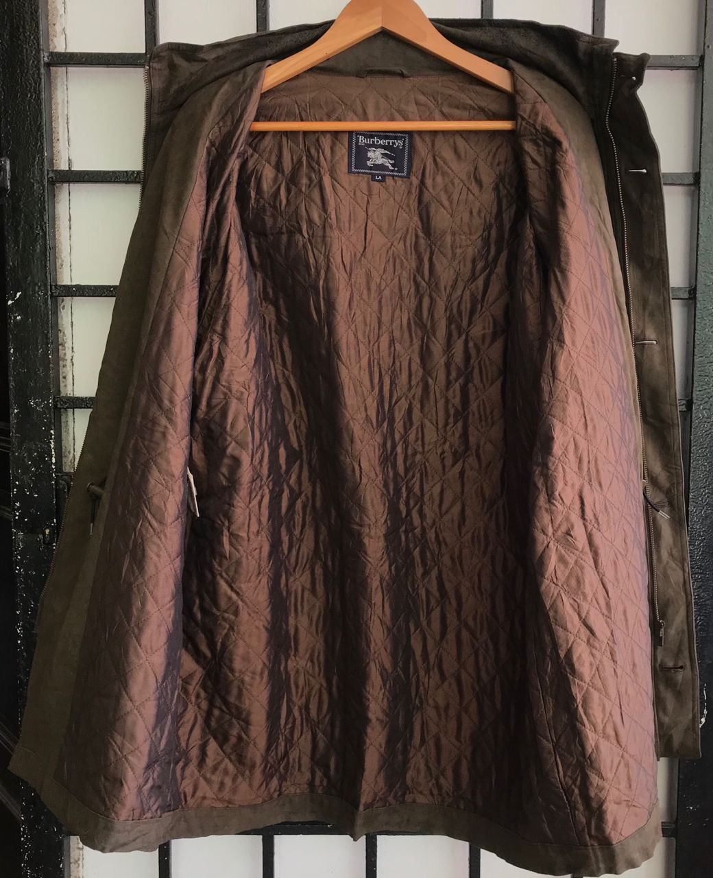 Burberry 🔥 Vintage 90's BURBERRY LONDON Velvet Coat Jacket Size US M / EU 48-50 / 2 - 5 Thumbnail