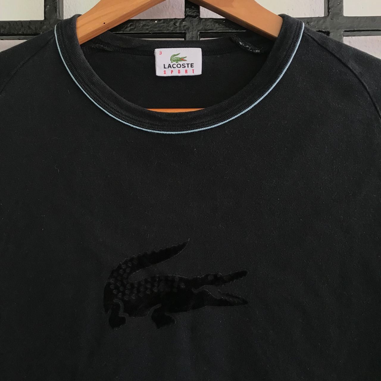 Lacoste 🔥 Vintage LACOSTE SPORT Big Logo Velvet Design T-shirt Size US M / EU 48-50 / 2 - 2 Thumbnail