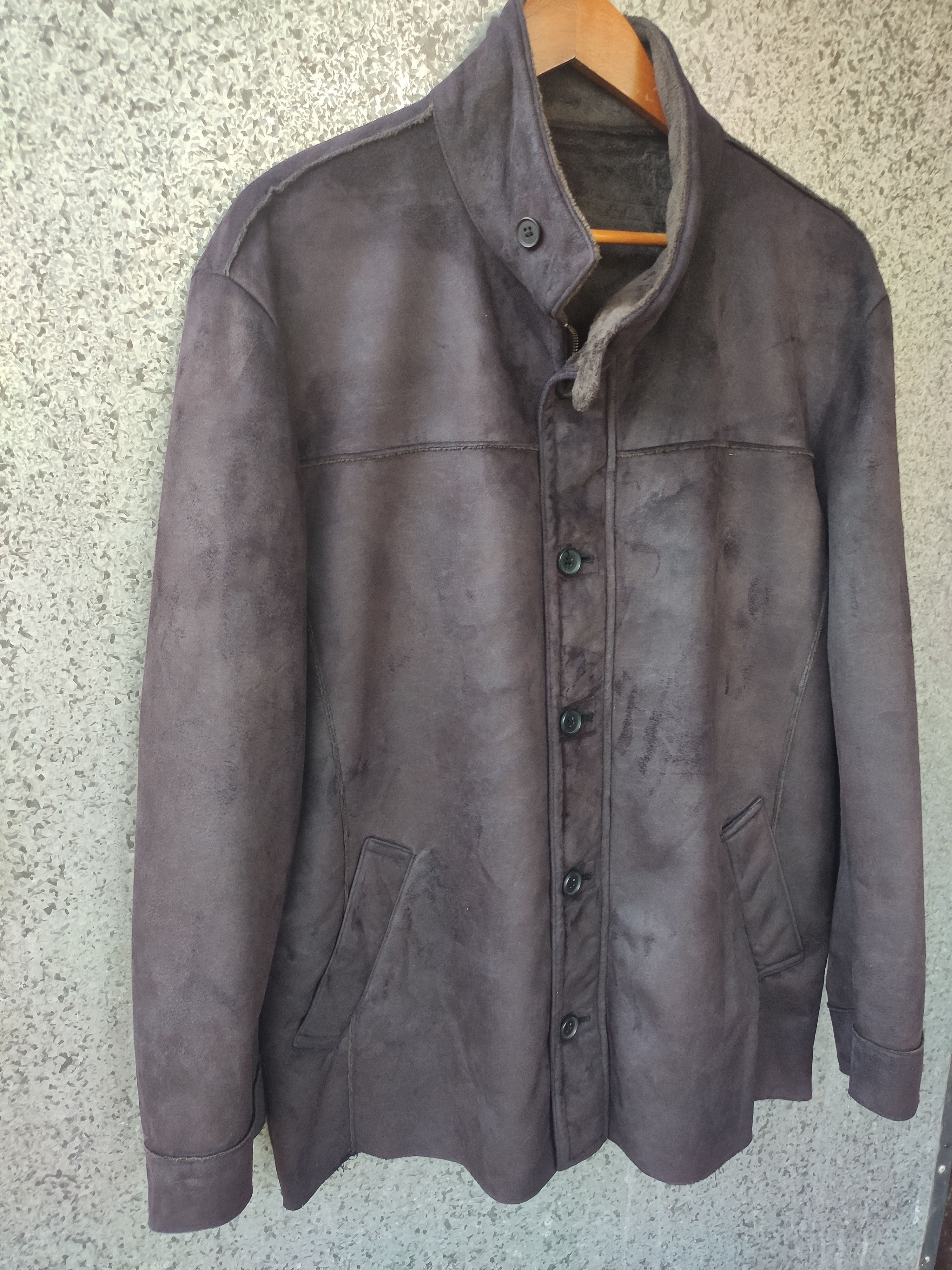 Japanese Brand Clothing jacket suede zipper Size US L / EU 52-54 / 3 - 3 Thumbnail