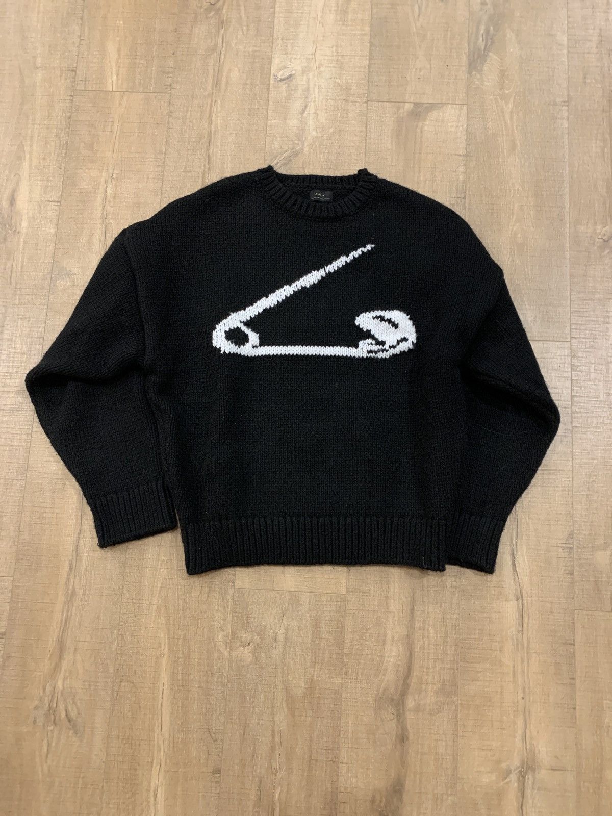 Zara Safety Pin Knit Sweater