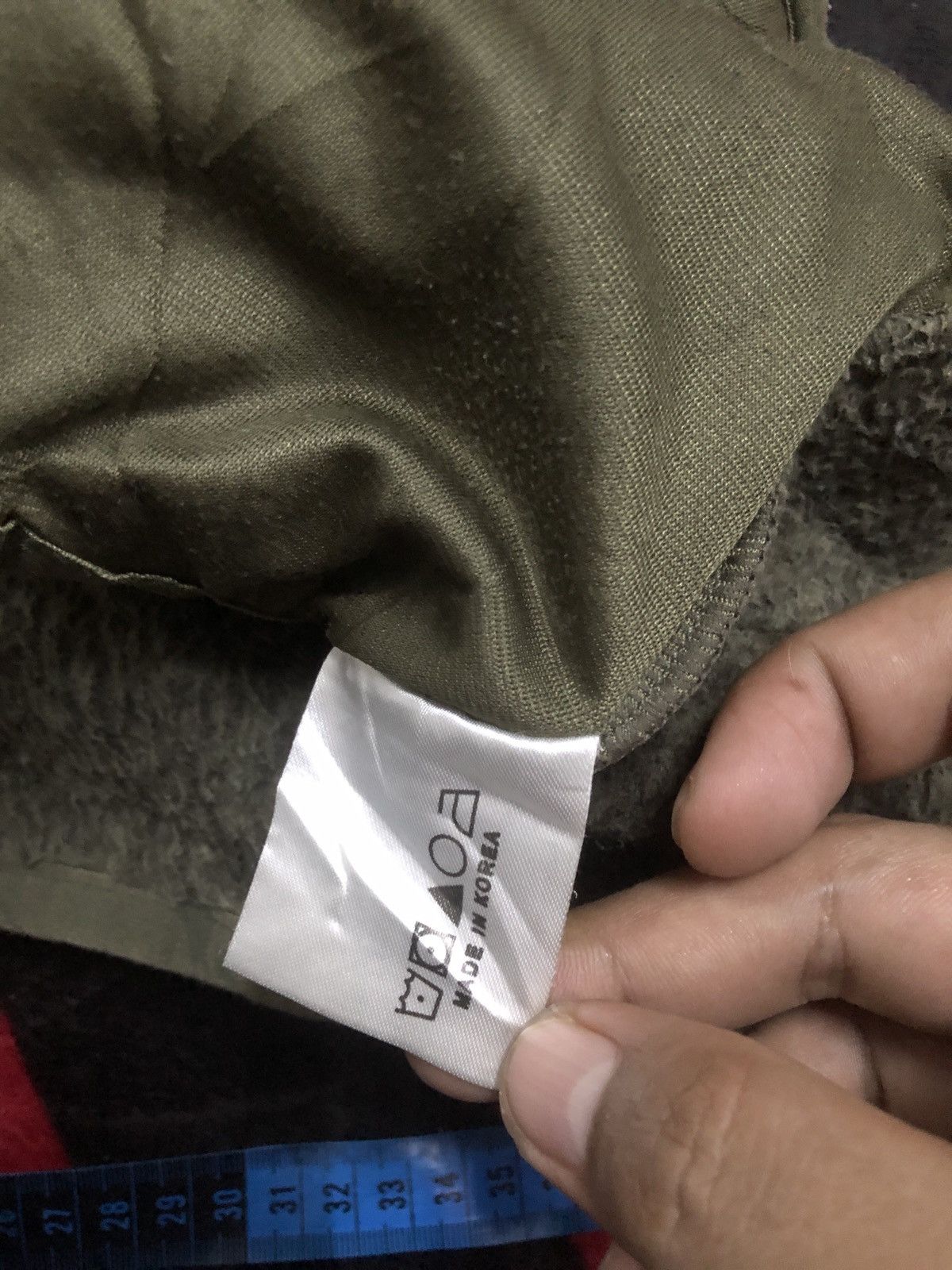 Japanese Brand Attention 328099 Olive Green Sherpa Fleece Vest – Outdoor Size US L / EU 52-54 / 3 - 7 Thumbnail