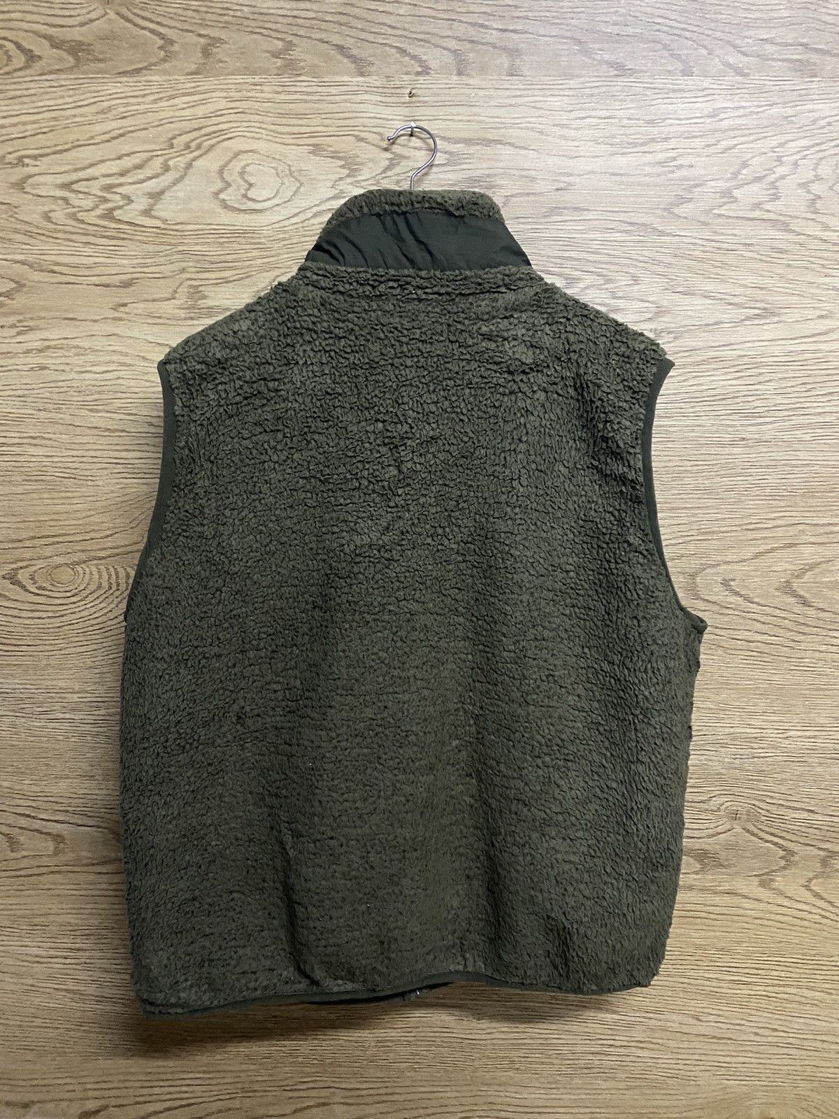 Japanese Brand Attention 328099 Olive Green Sherpa Fleece Vest – Outdoor Size US L / EU 52-54 / 3 - 5 Thumbnail