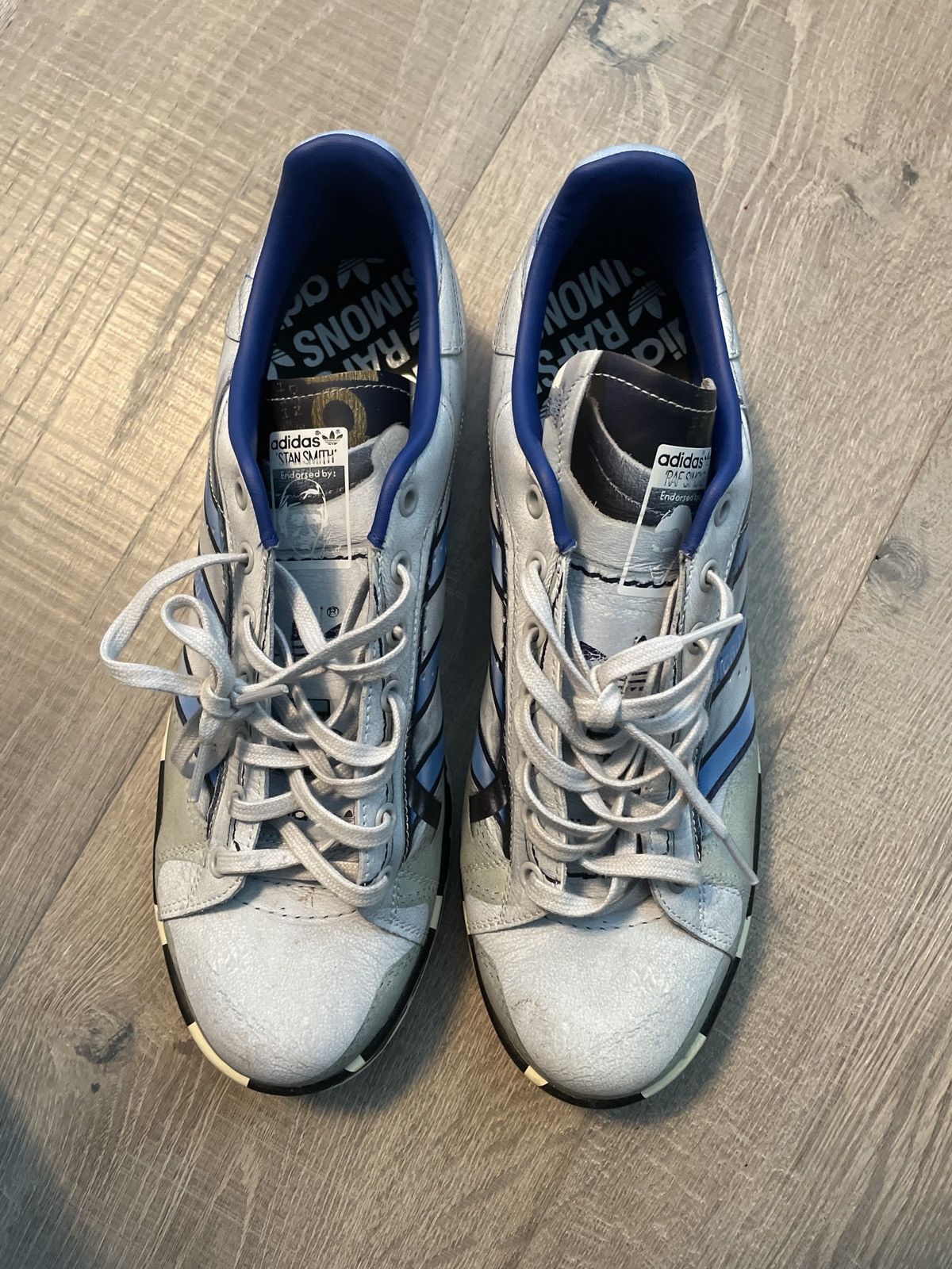 Adidas × Raf Simons × Raf by Raf Simons Raf Simons x Micropacer Stan Trompe Loeil Trompe L'oeil Size US 12.5 / EU 45-46 - 3 Thumbnail