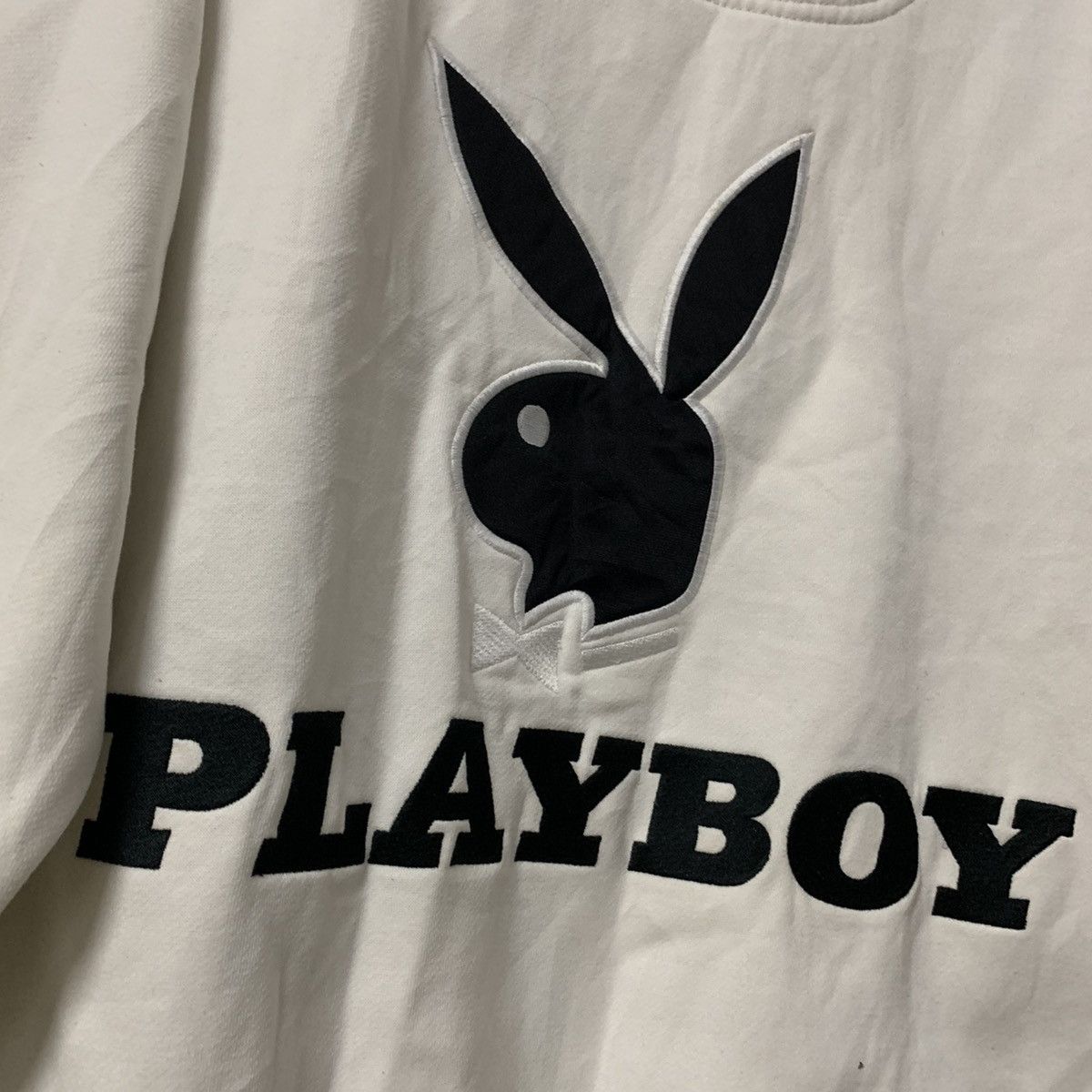 Playboy × Vintage 90s Playboy Big Logo Crewneck Sweater Size US M / EU 48-50 / 2 - 9 Thumbnail