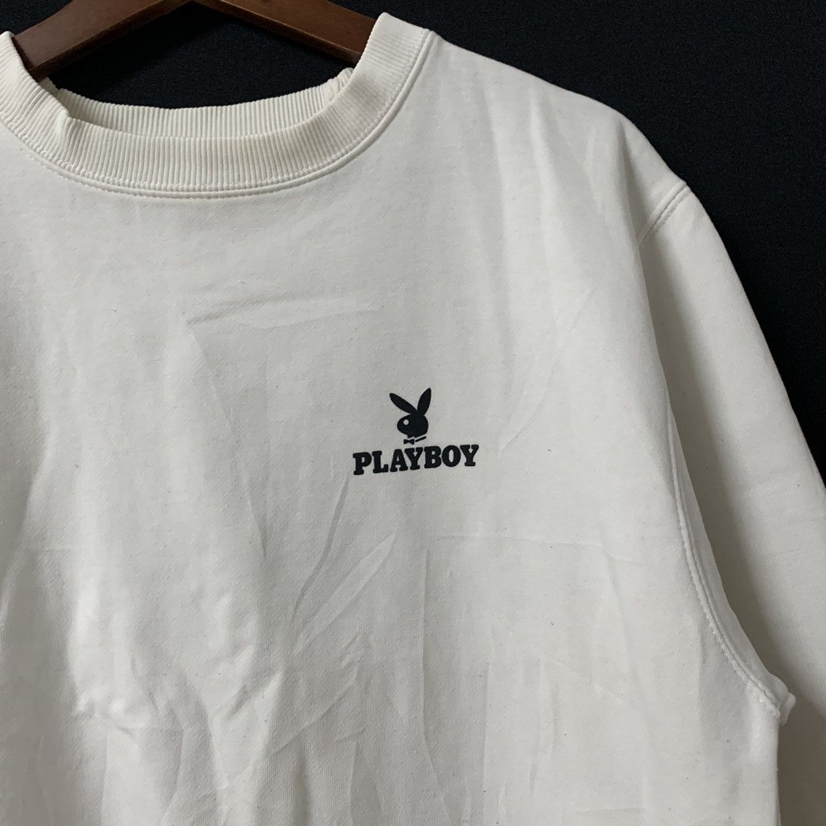 Playboy × Vintage 90s Playboy Big Logo Crewneck Sweater Size US M / EU 48-50 / 2 - 3 Thumbnail