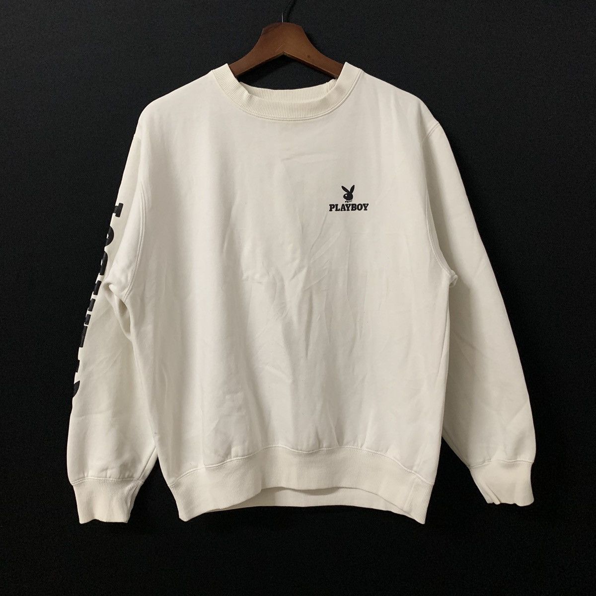 Playboy × Vintage 90s Playboy Big Logo Crewneck Sweater Size US M / EU 48-50 / 2 - 2 Thumbnail