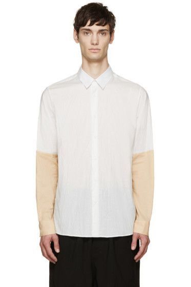 Ann Demeulemeester Shirt contrasting sleeves S-M Size 46R - 9 Thumbnail