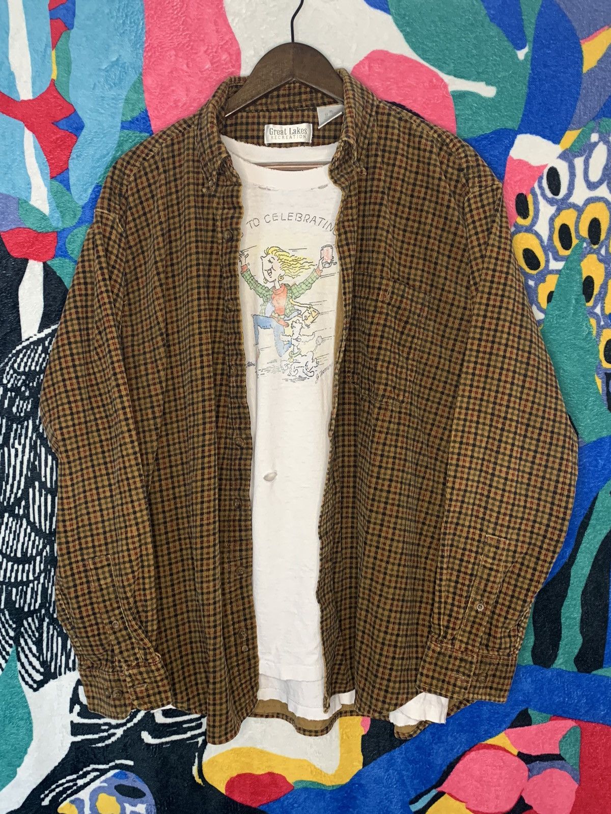 Vintage Flannel Travis Scott Style Corduroy