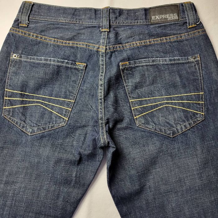 Express EXPRESS Jeans Mens 31x32 Blue Denim Bootcut Relaxed Low Rise ...