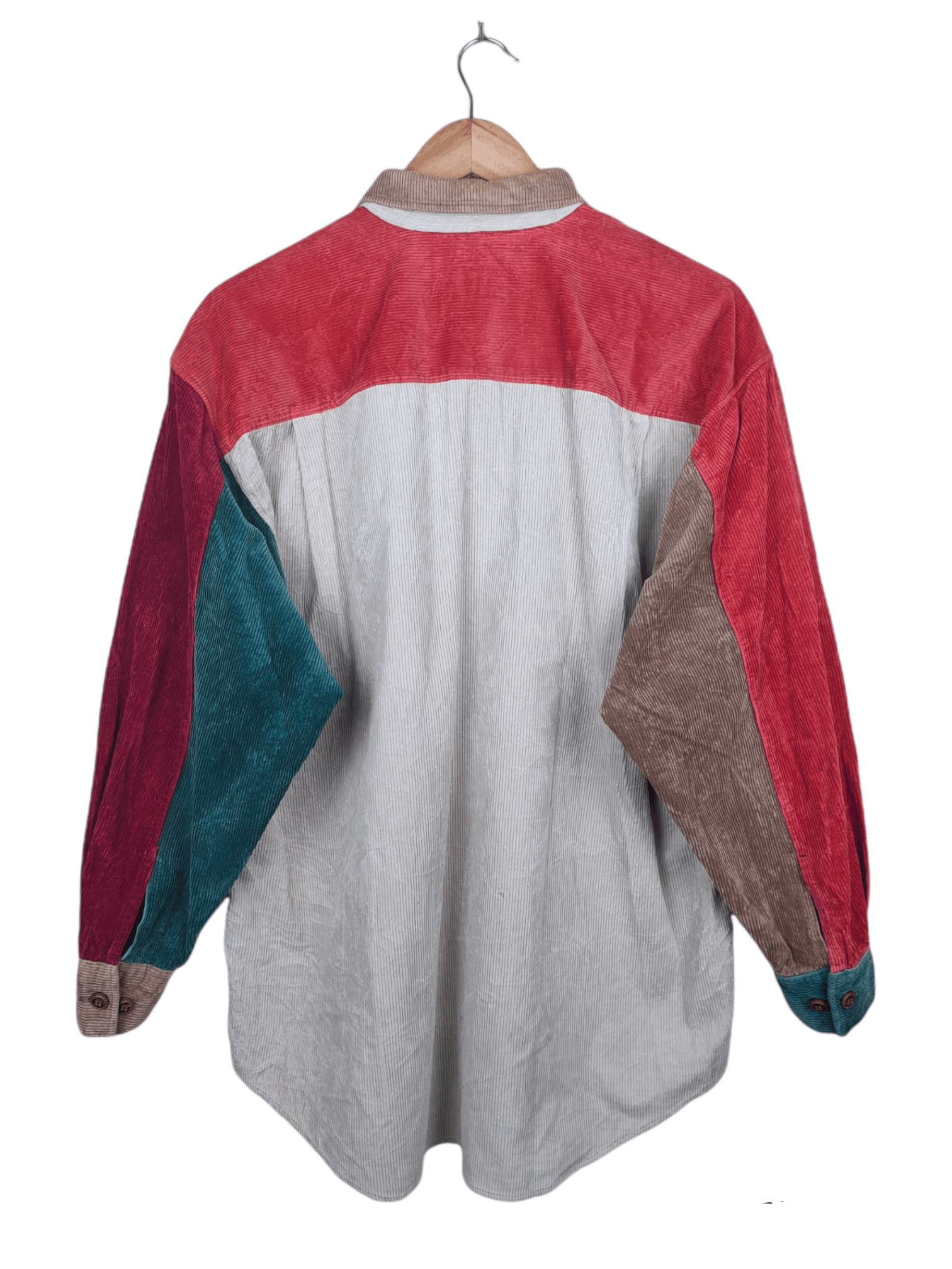 Japanese Brand SMD by Sakaguchi mode Colour Block Curduroy Flannel Size US XL / EU 56 / 4 - 3 Thumbnail