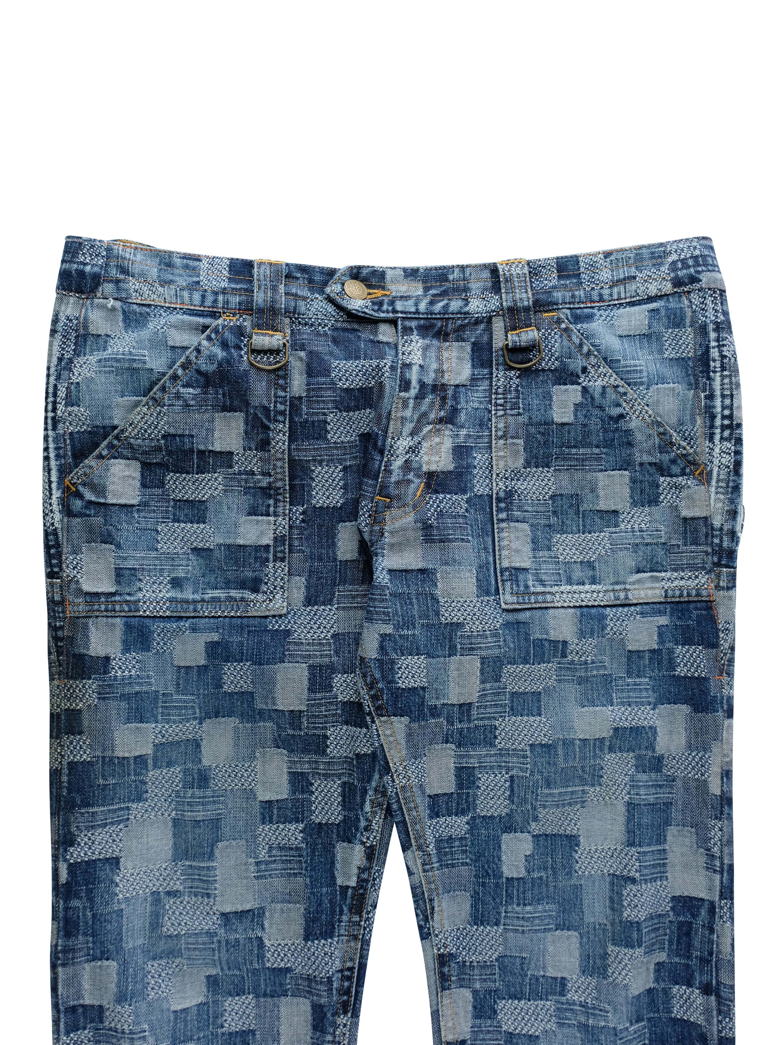 Blackmeans BLACK FRIDAY Patchwork Reconstructed Jeans Size US 33 - 3 Thumbnail