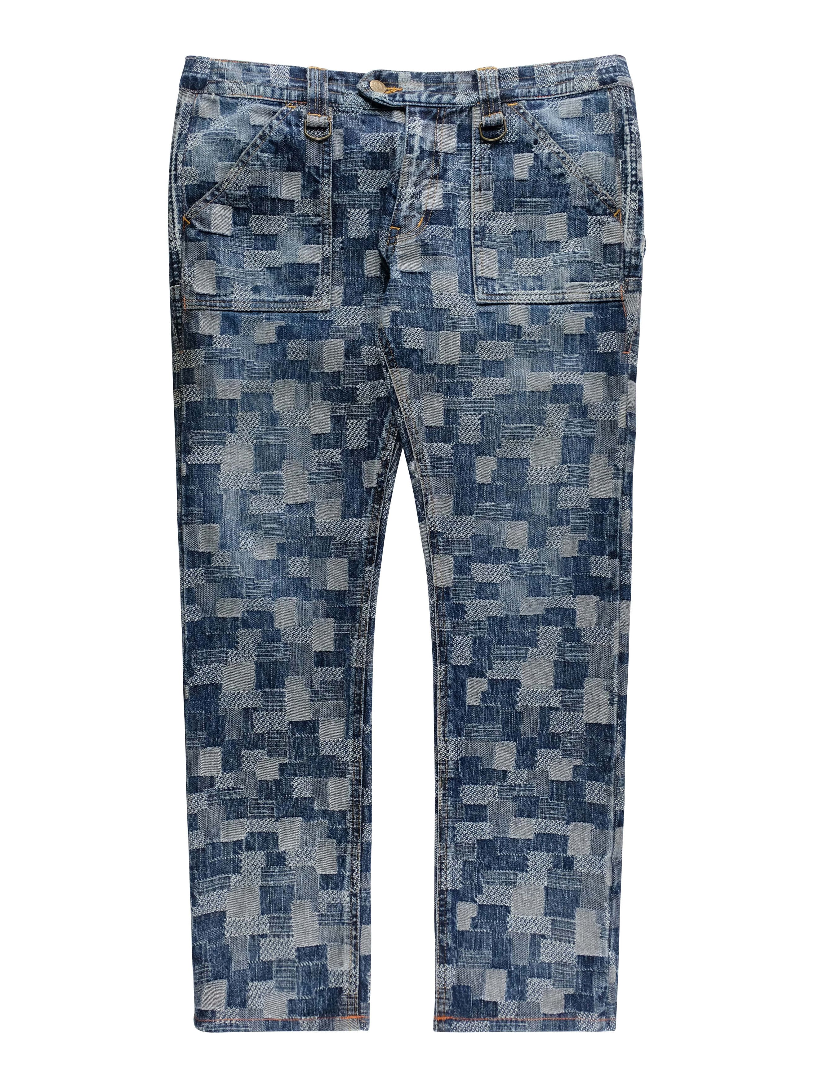 Blackmeans BLACK FRIDAY Patchwork Reconstructed Jeans Size US 33 - 1 Thumbnail