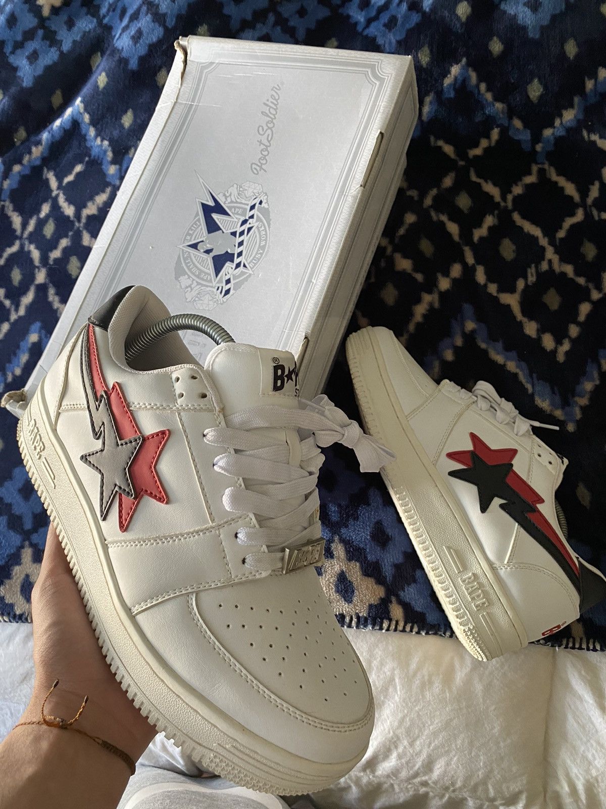 Fashion double star bapesta