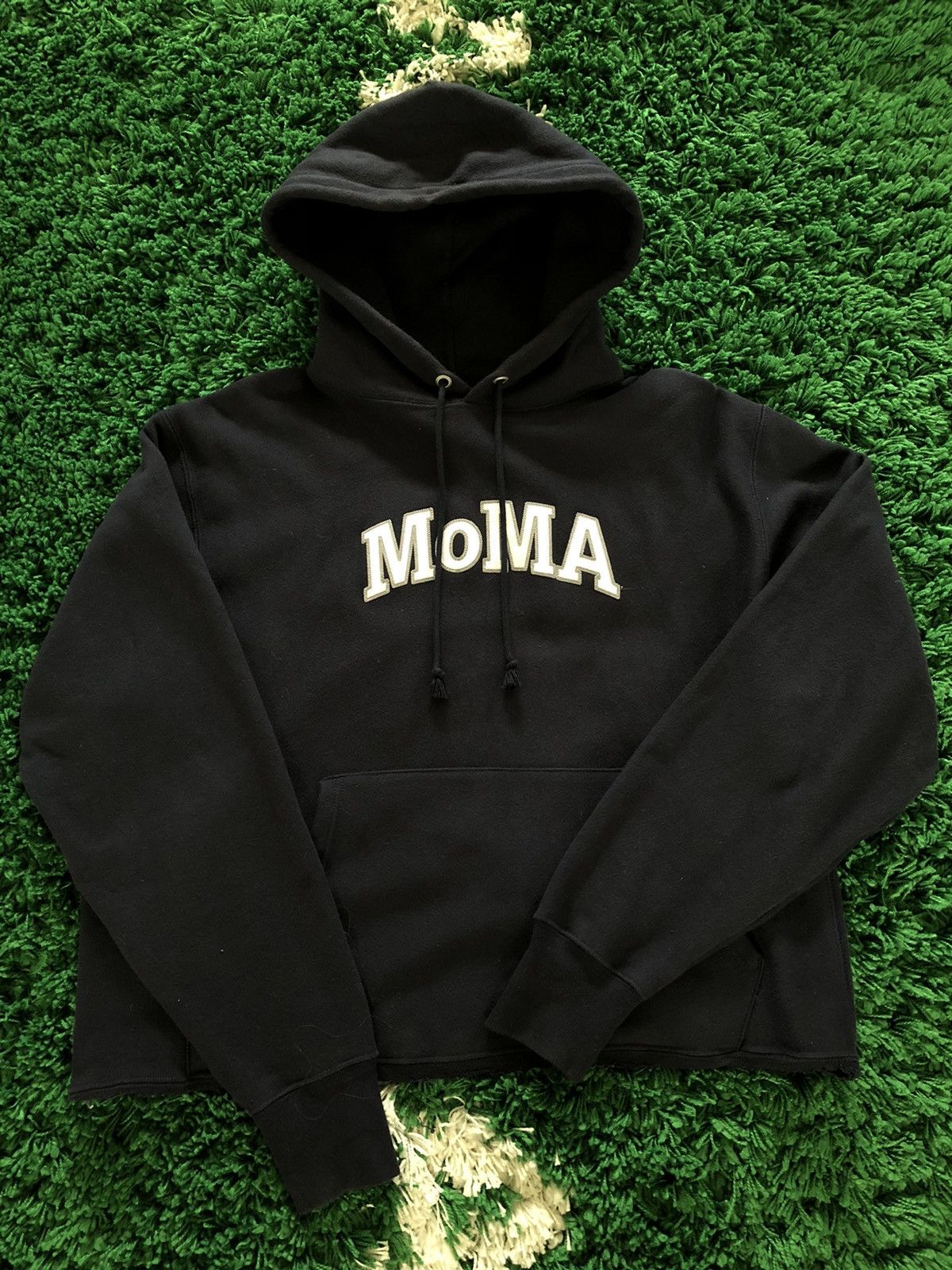 Champion MoMA Champion Hoodie (Navy) Altered | Grailed