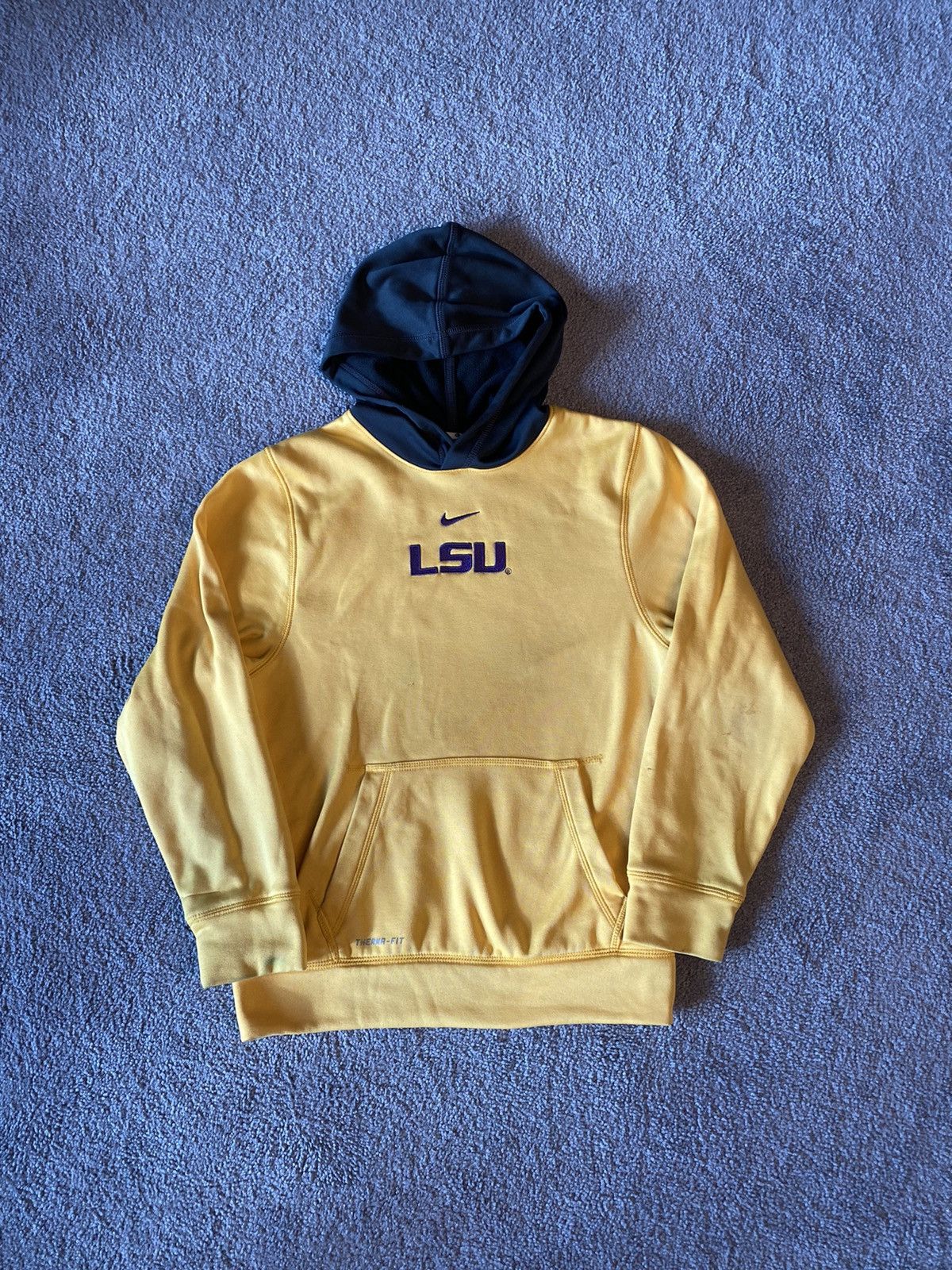 Vintage Center Swoosh LSU Hooded Sweatshirt