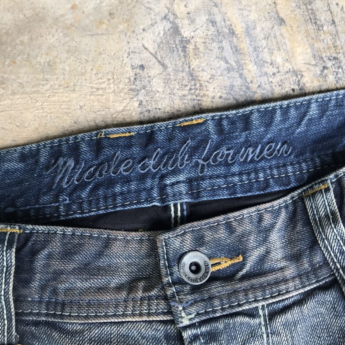 Japanese Brand Nicole Club For Men Denim Flares Bleach Size US 34 / EU 50 - 12 Thumbnail
