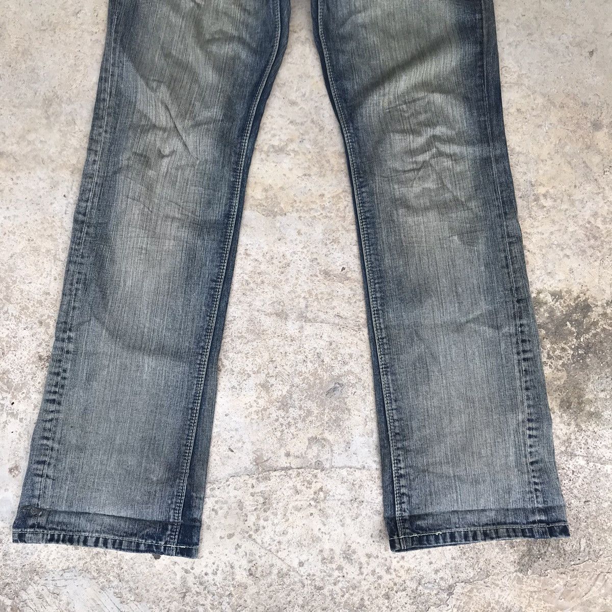 Japanese Brand Nicole Club For Men Denim Flares Bleach Size US 34 / EU 50 - 8 Thumbnail
