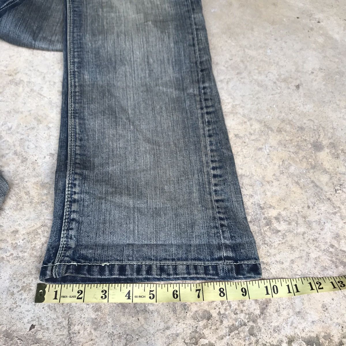 Japanese Brand Nicole Club For Men Denim Flares Bleach Size US 34 / EU 50 - 21 Thumbnail