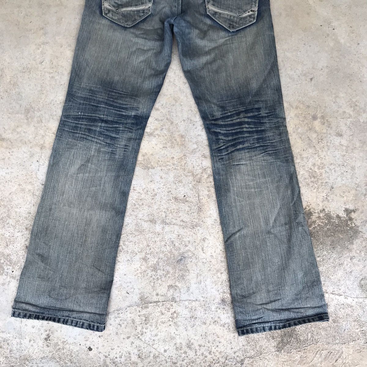 Japanese Brand Nicole Club For Men Denim Flares Bleach Size US 34 / EU 50 - 11 Thumbnail