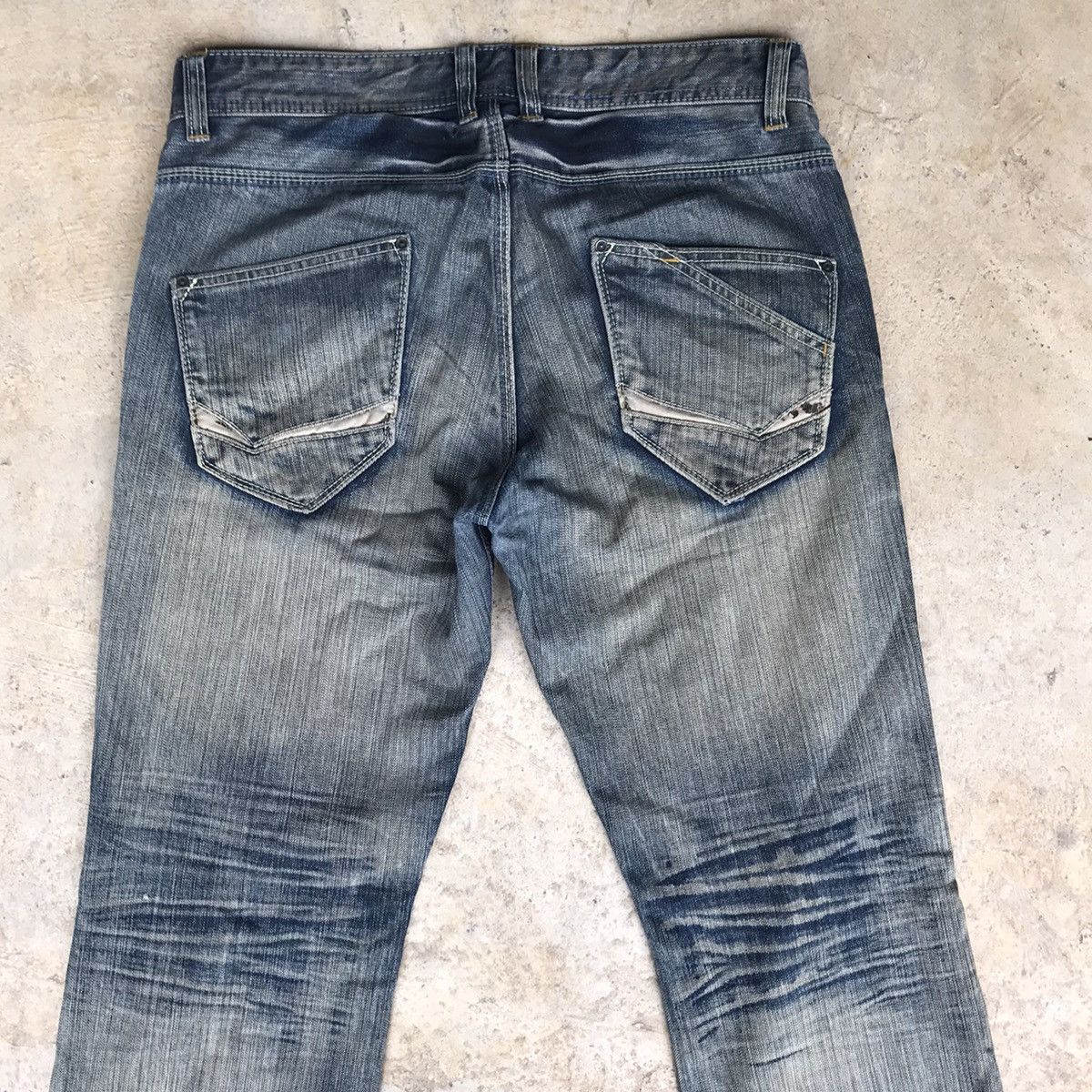 Japanese Brand Nicole Club For Men Denim Flares Bleach Size US 34 / EU 50 - 10 Thumbnail