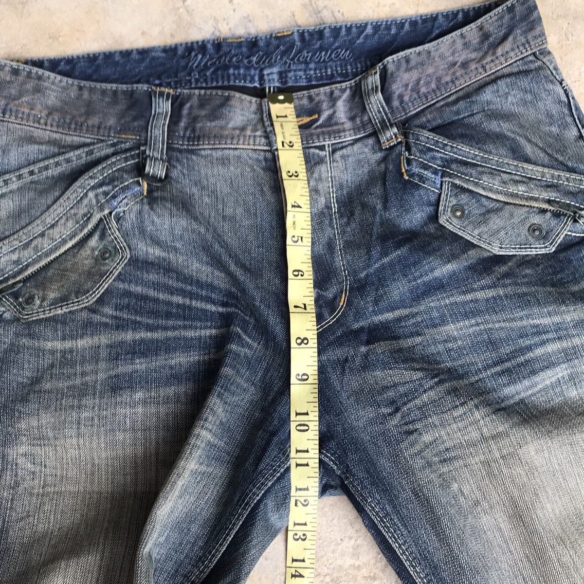 Japanese Brand Nicole Club For Men Denim Flares Bleach Size US 34 / EU 50 - 18 Thumbnail