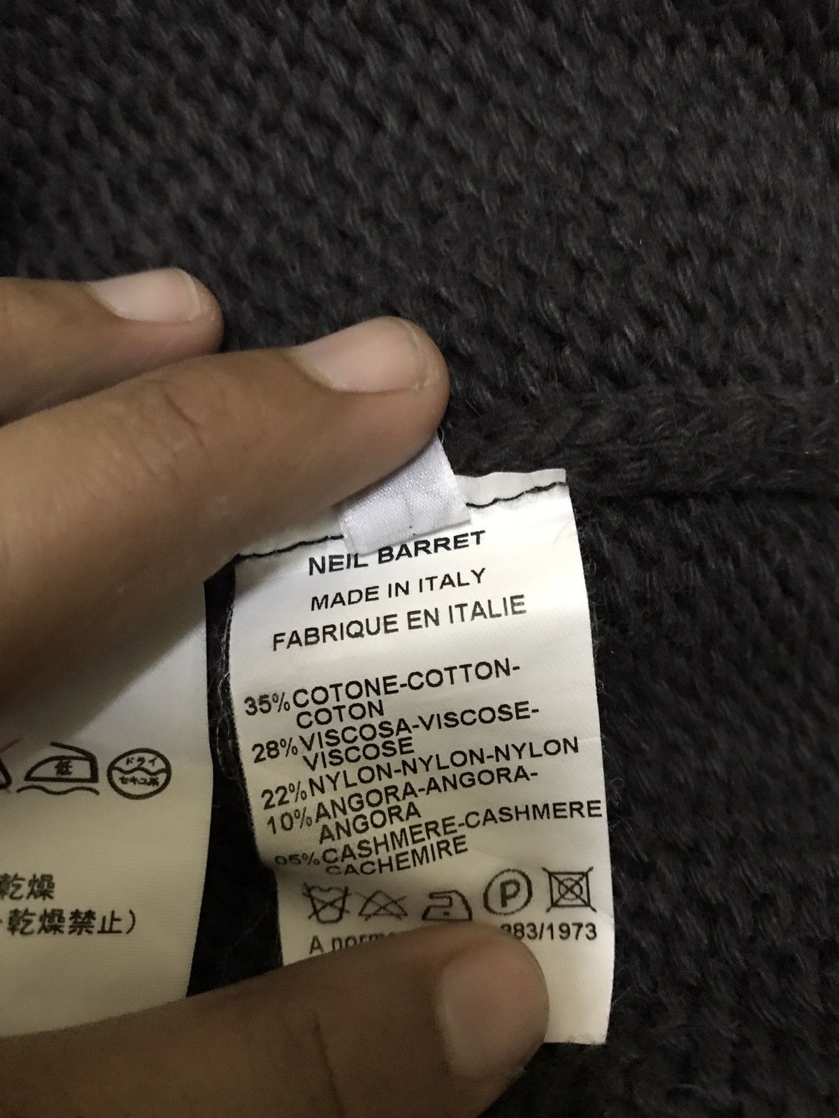 Neil Barrett KNITWEAR BY NEIL BARRET DESIGNERS MADE IN ITALY Size US M / EU 48-50 / 2 - 7 Thumbnail