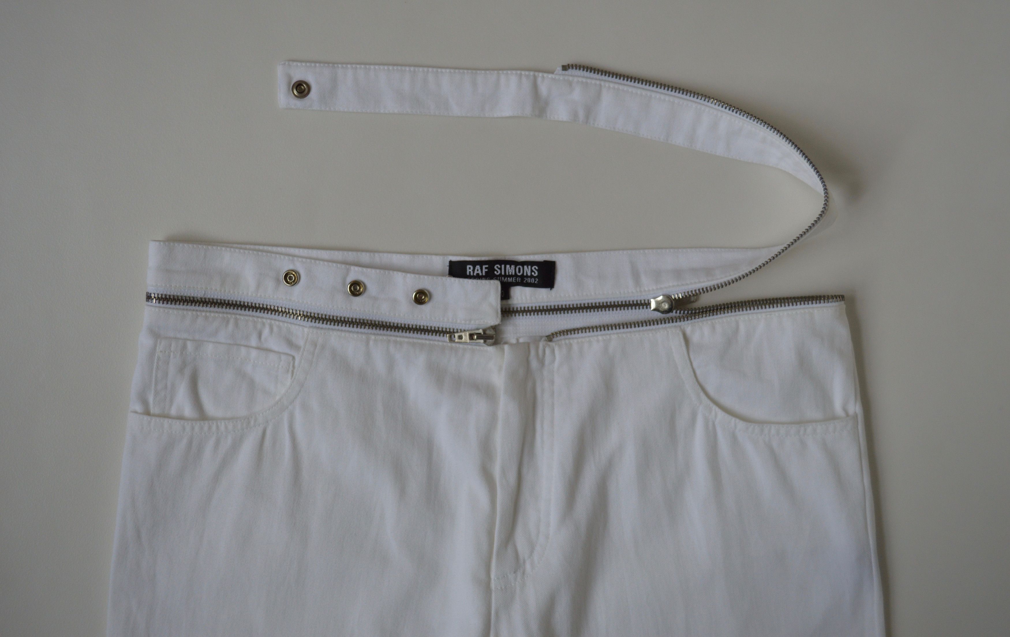 Raf Simons Raf Simons SS02 Kollaps Poplin Zipper Belted Pants Size US 32 / EU 48 - 4 Thumbnail
