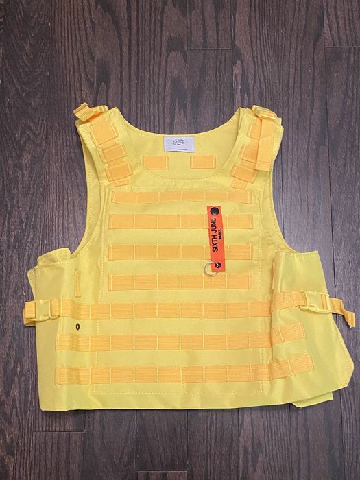 Sixth June Paris SIXTH JUNE PARIS YELLOW TACTICAL VEST Grailed