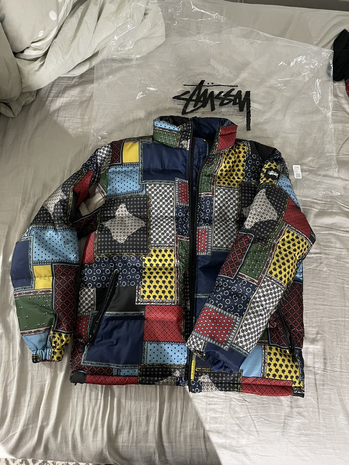 Stussy Patchwork Puffer Jacket