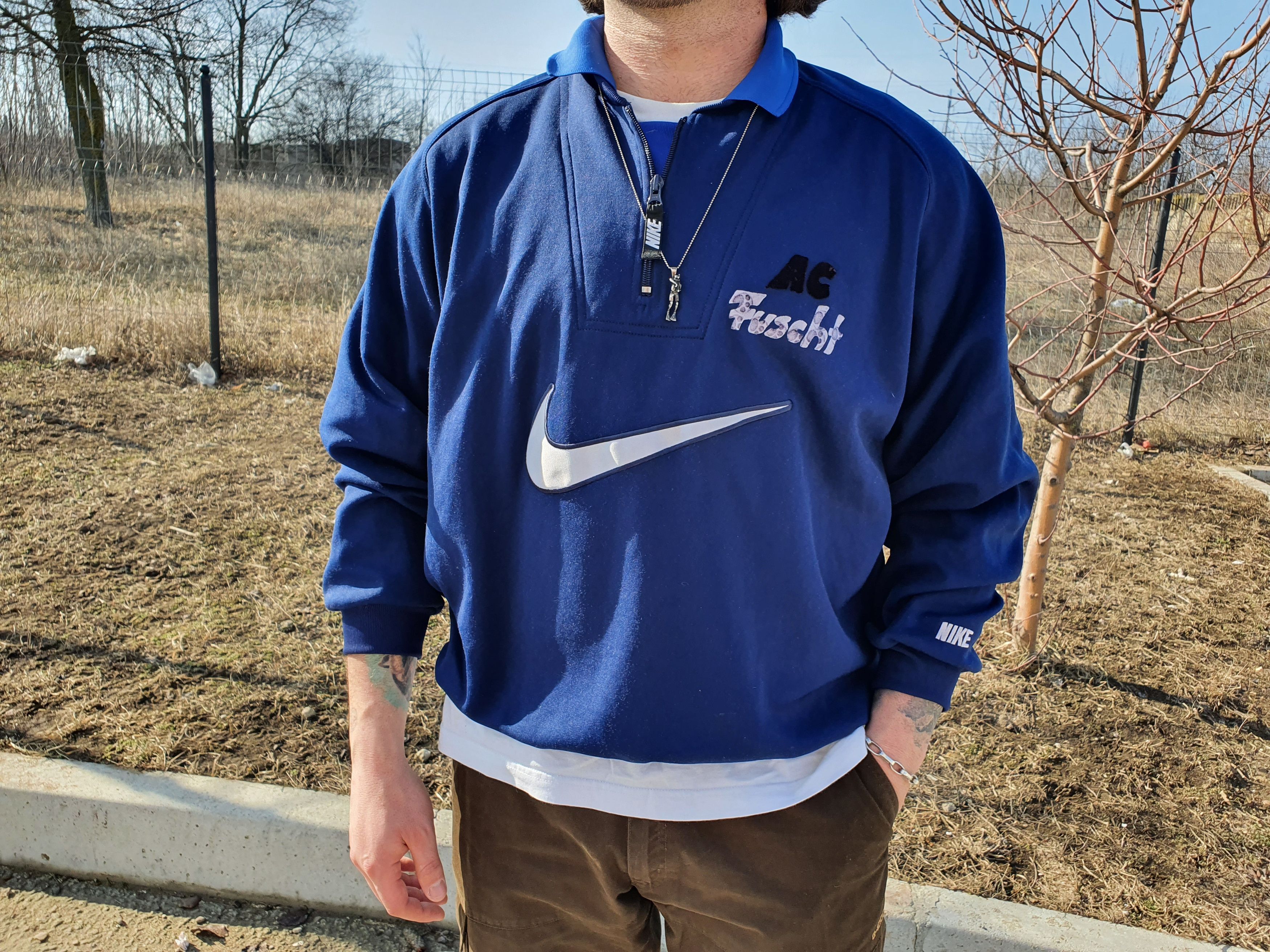 Nike Rare NIKE Central Swoosh Half Zip Travis Scott Sweatshirt Size US L / EU 52-54 / 3 - 2 Thumbnail