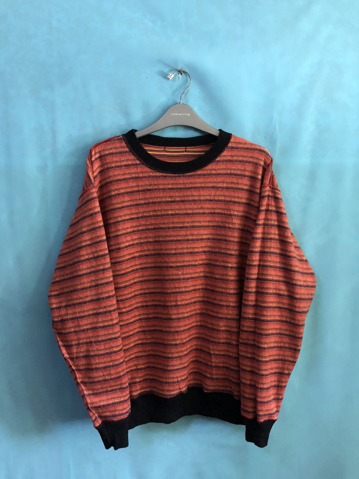 Japanese Brand acoustic striped wool #A1 Size US M / EU 48-50 / 2 - 7 Thumbnail