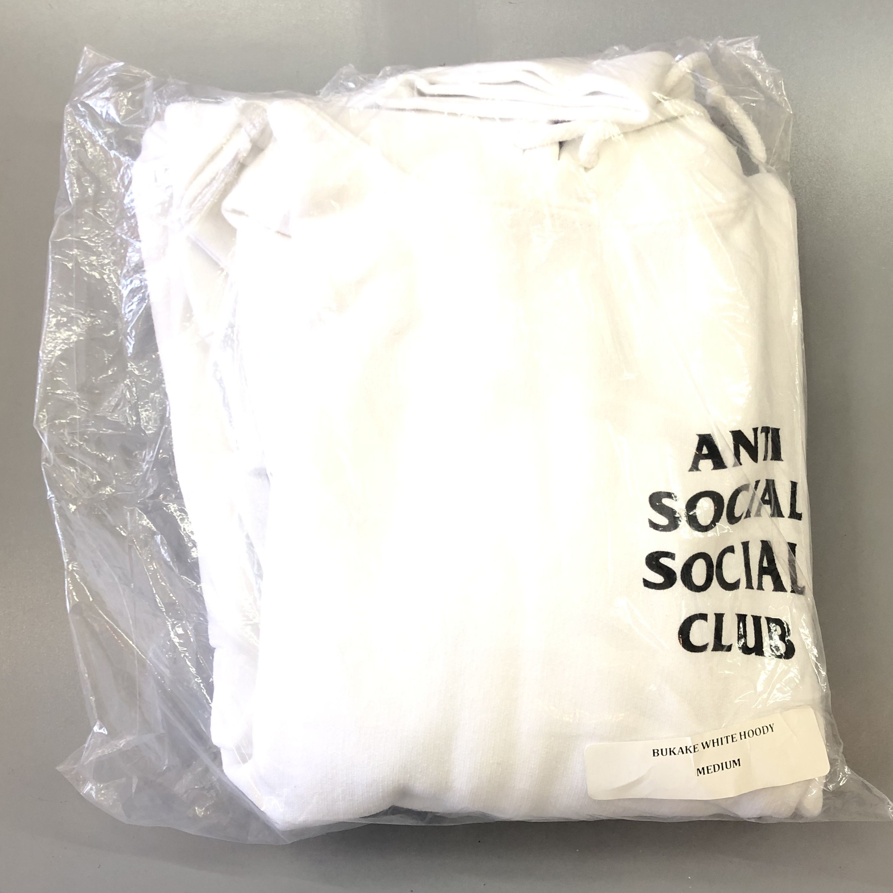 Anti Social Social Club DS ASSC Black Logo Bukake White Hoodie in hand CPFM BAPE Size US M / EU 48-50 / 2 - 2 Thumbnail