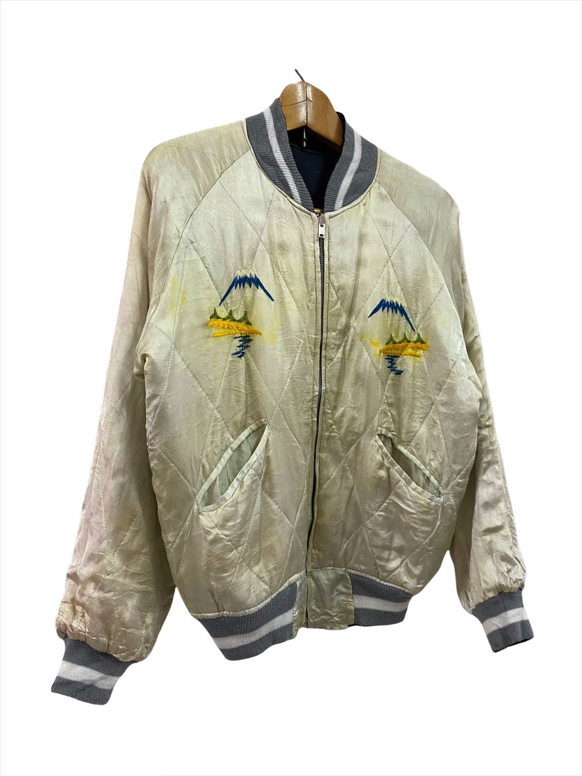 Japanese Brand × Vintage Vintage Sukajan Eagle X Tiger Reversible Souvenir Jacket Size US M / EU 48-50 / 2 - 9 Thumbnail