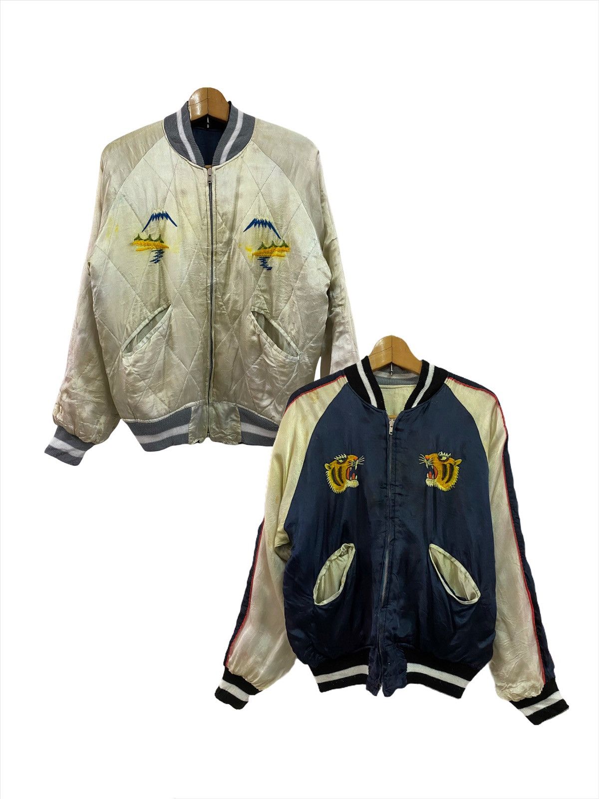 Japanese Brand × Vintage Vintage Sukajan Eagle X Tiger Reversible Souvenir Jacket Size US M / EU 48-50 / 2 - 1 Thumbnail