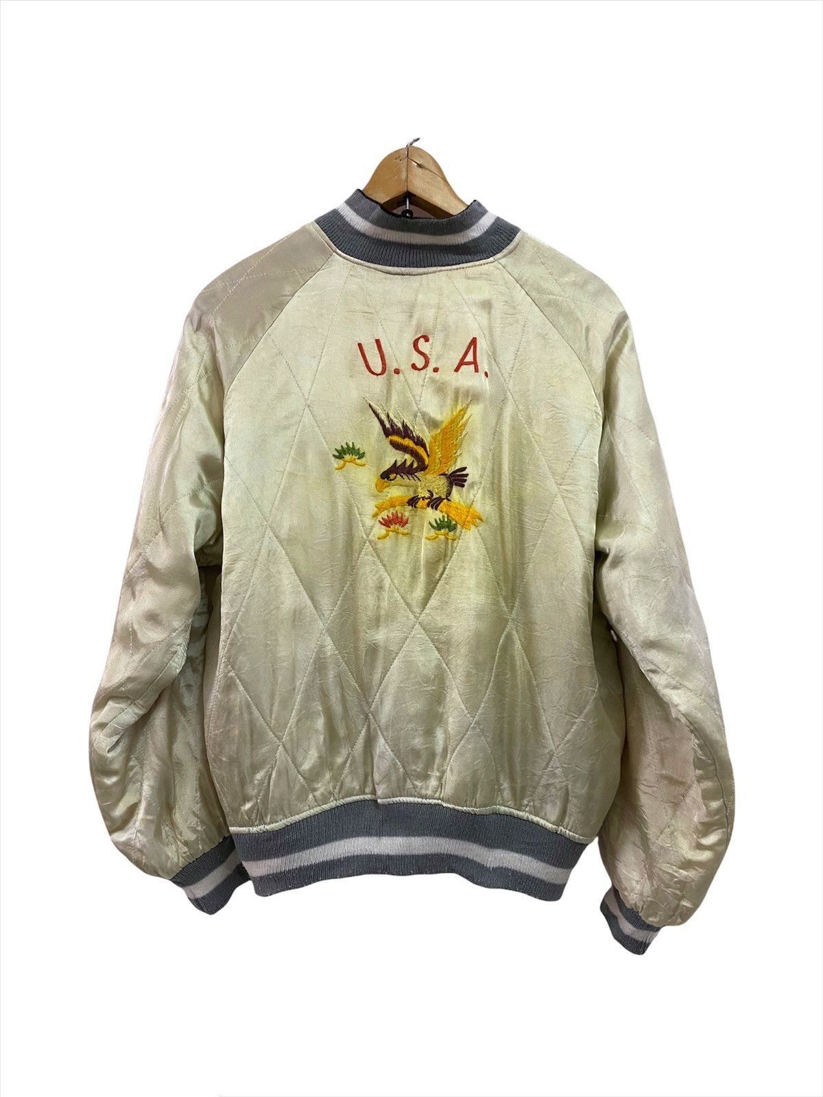 Japanese Brand × Vintage Vintage Sukajan Eagle X Tiger Reversible Souvenir Jacket Size US M / EU 48-50 / 2 - 4 Thumbnail