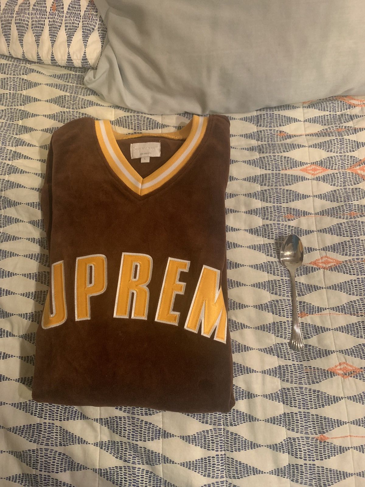 トップス 25ss Supreme Velvet Baseball Jersey M Supreme Velvet Baseball Jersey | TikTok