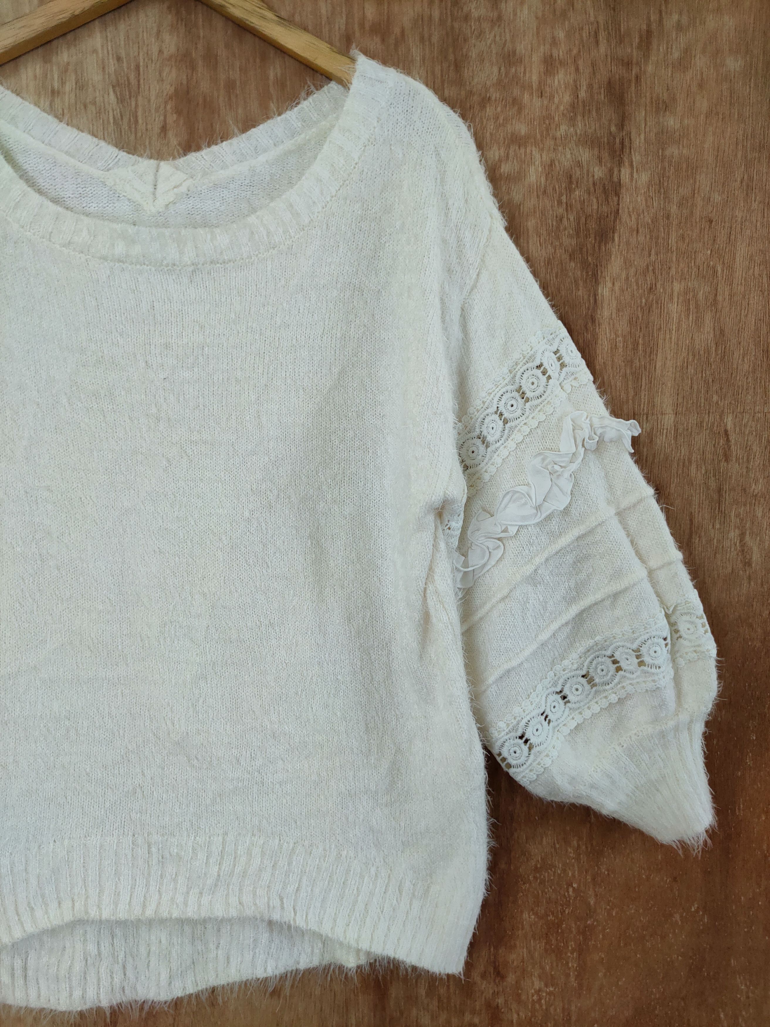 Aran Crafts DL Lilou de mohair soft fur shaggy knitwear japan #46-520 Size US M / EU 48-50 / 2 - 3 Thumbnail