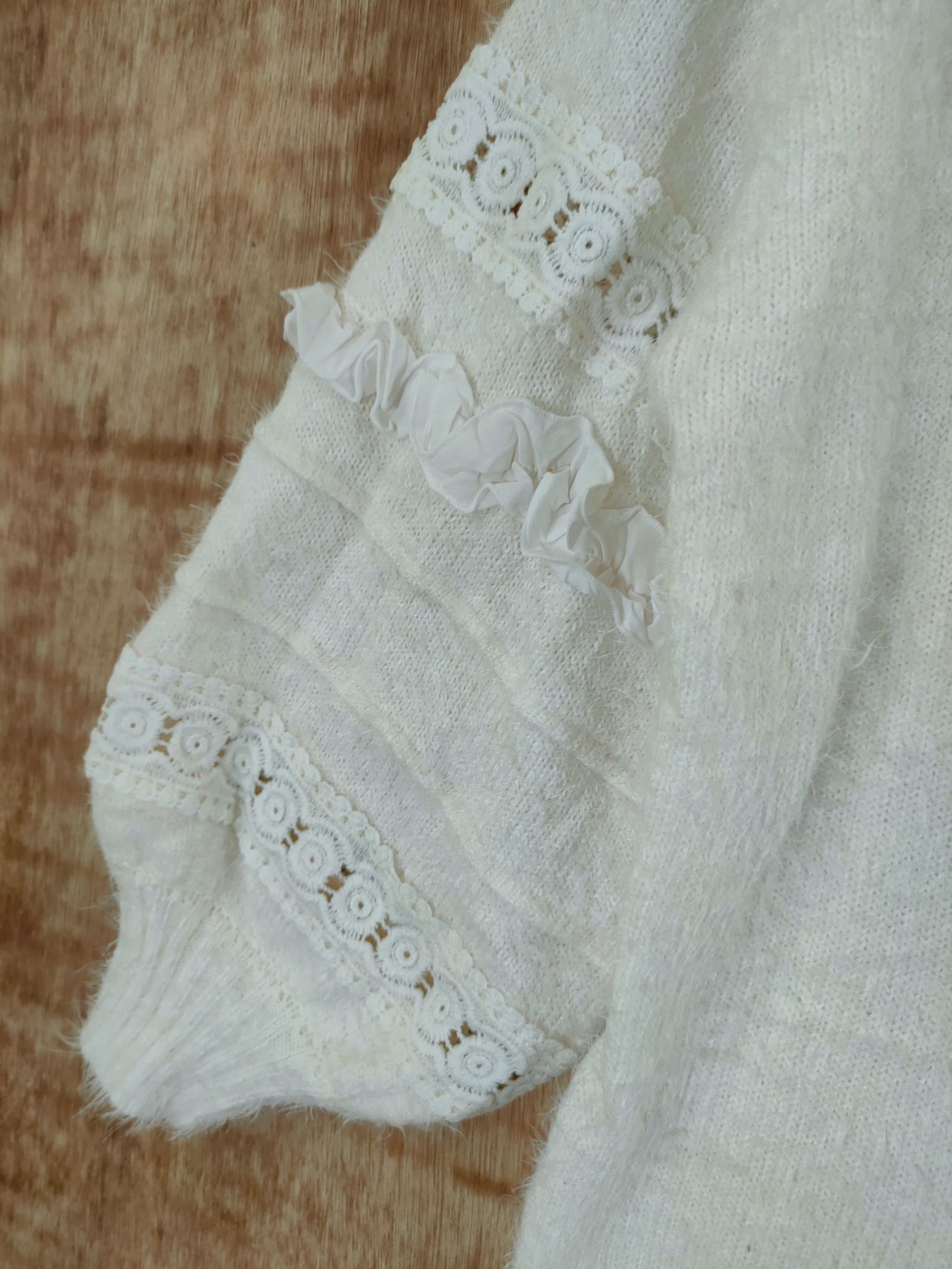 Aran Crafts DL Lilou de mohair soft fur shaggy knitwear japan #46-520 Size US M / EU 48-50 / 2 - 5 Thumbnail