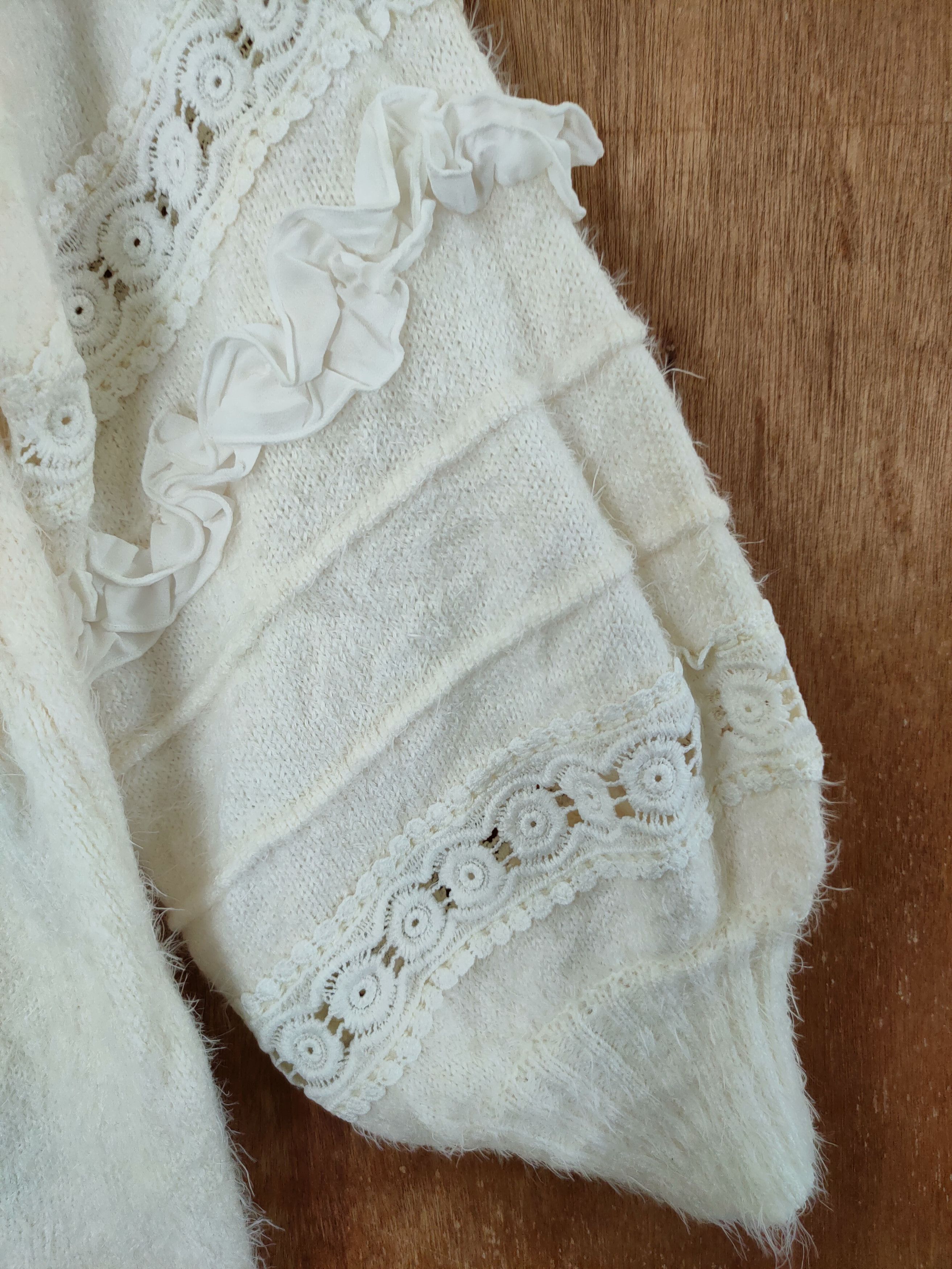 Aran Crafts DL Lilou de mohair soft fur shaggy knitwear japan #46-520 Size US M / EU 48-50 / 2 - 4 Thumbnail